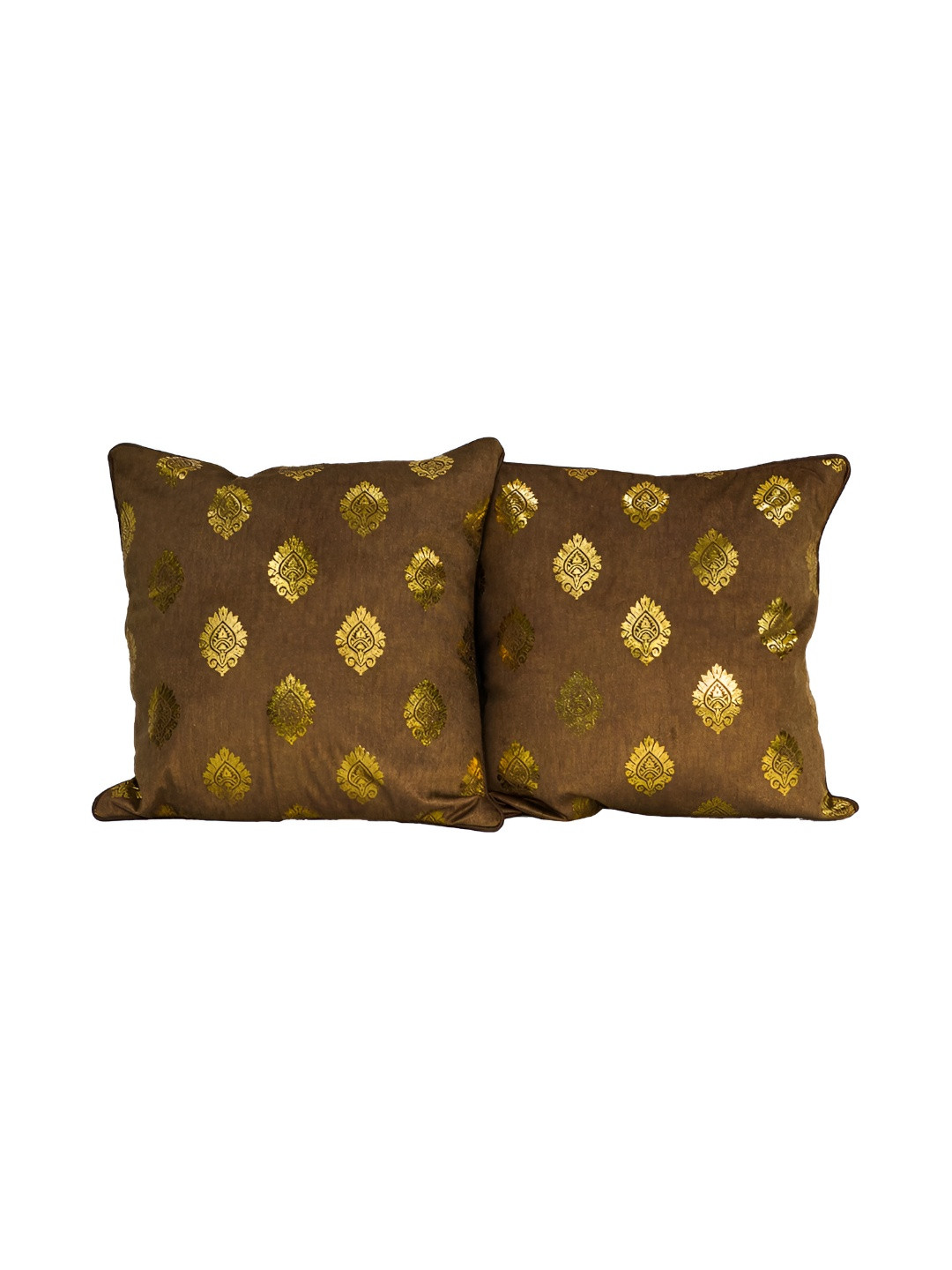 

CASA-NEST Coffee Brown Velvet Square Cushion Cover