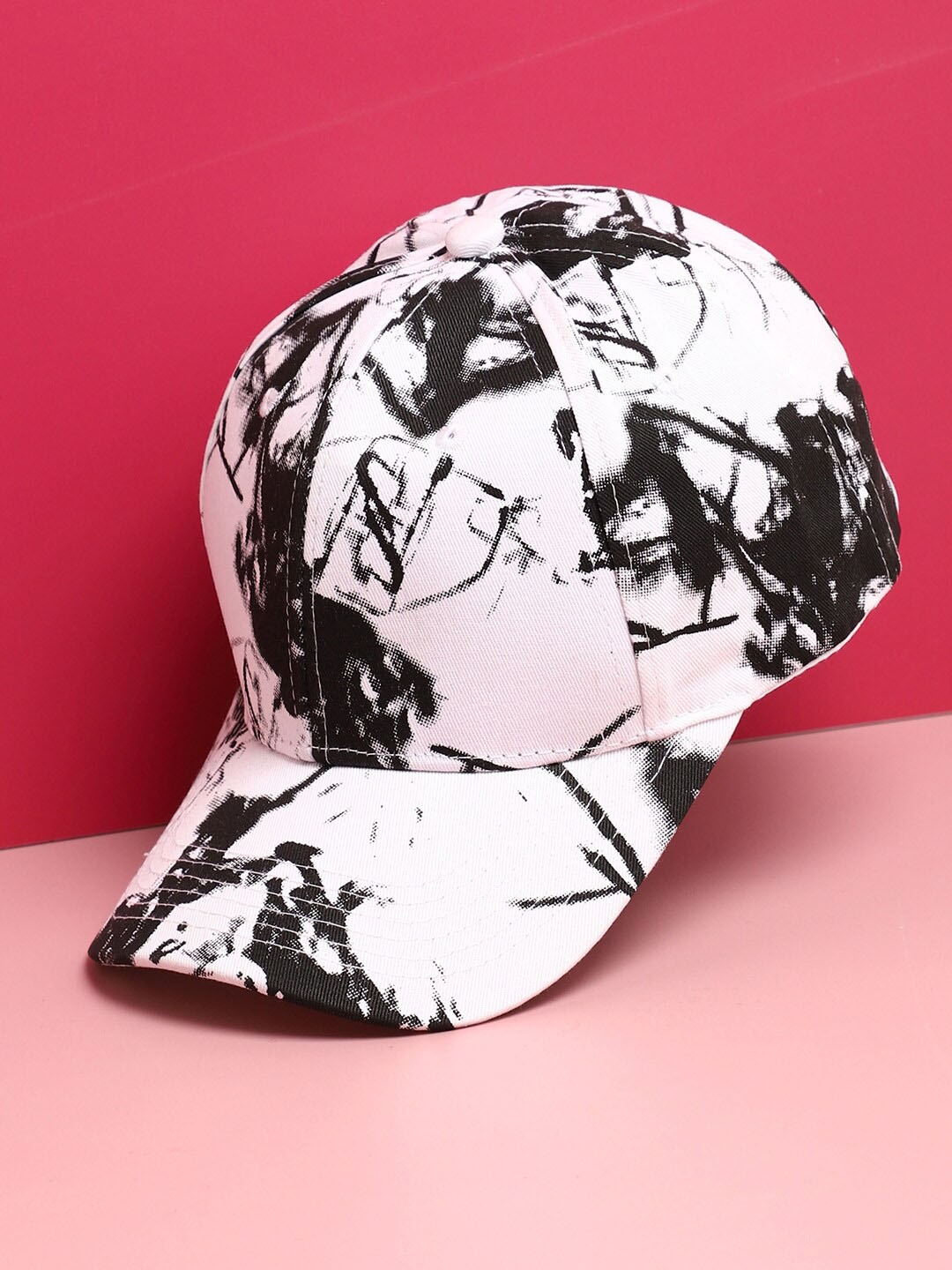 

French Accent Women Printed Baseball Cap, Black