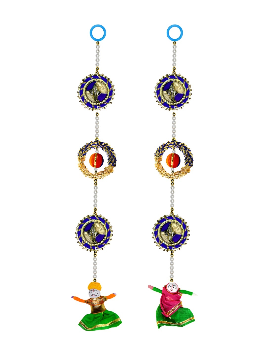 

iHandikart Blue & Green 2 Pieces Decorative Hangings Wall Decor