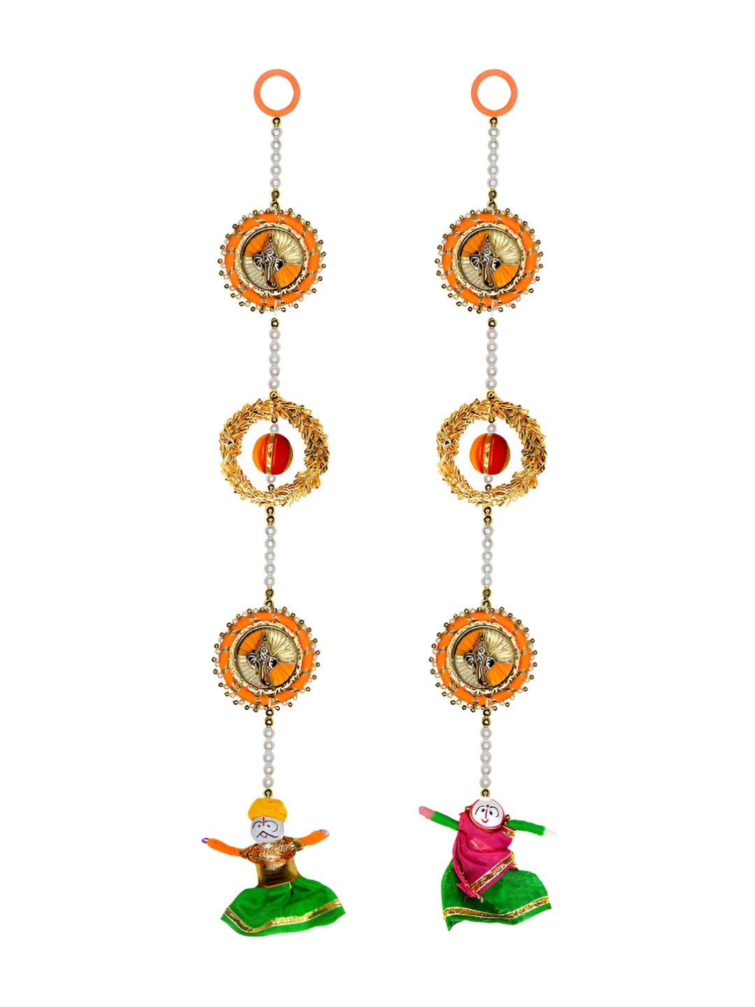 

iHandikart Orange 2 Pieces Hanging Festive Decor