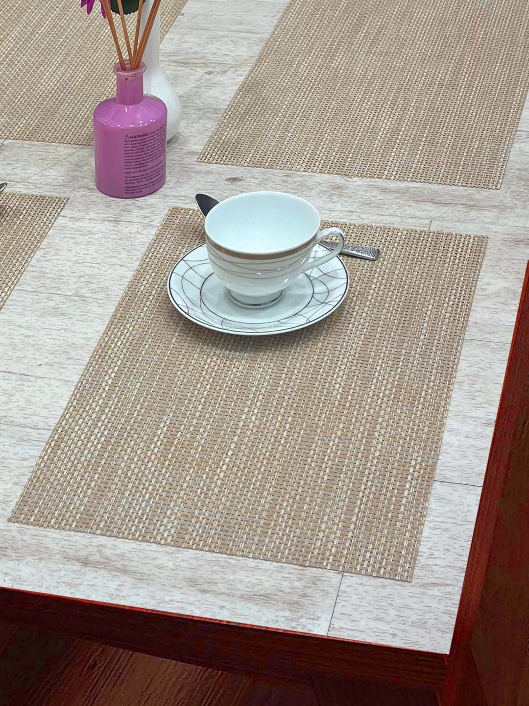 

BIANCA Bellevue Off White 6 Pieces Rectangular Table Placemats