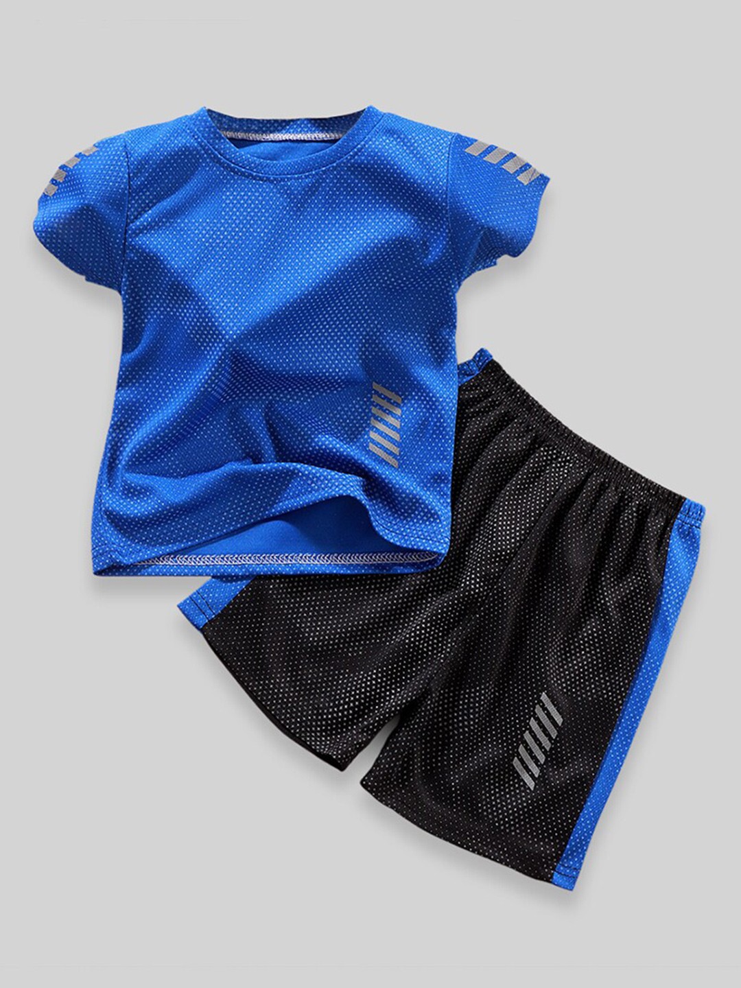 

INCLUD Boys Printed T-shirt with Shorts, Blue