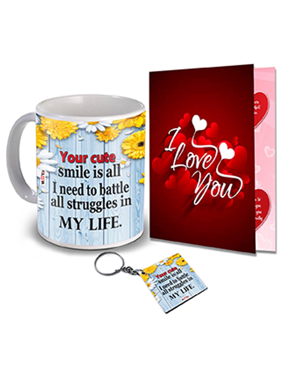 

ME & YOU White & Red 3 Pieces Valentines Day Gift Set
