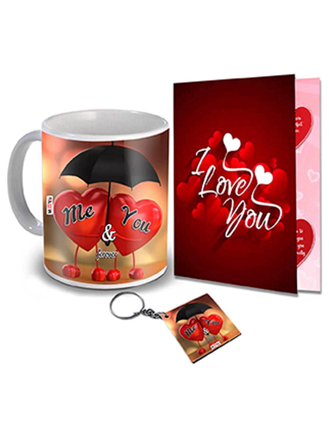 

ME & YOU White & Red 3 Pieces Valentines Day Gift Set