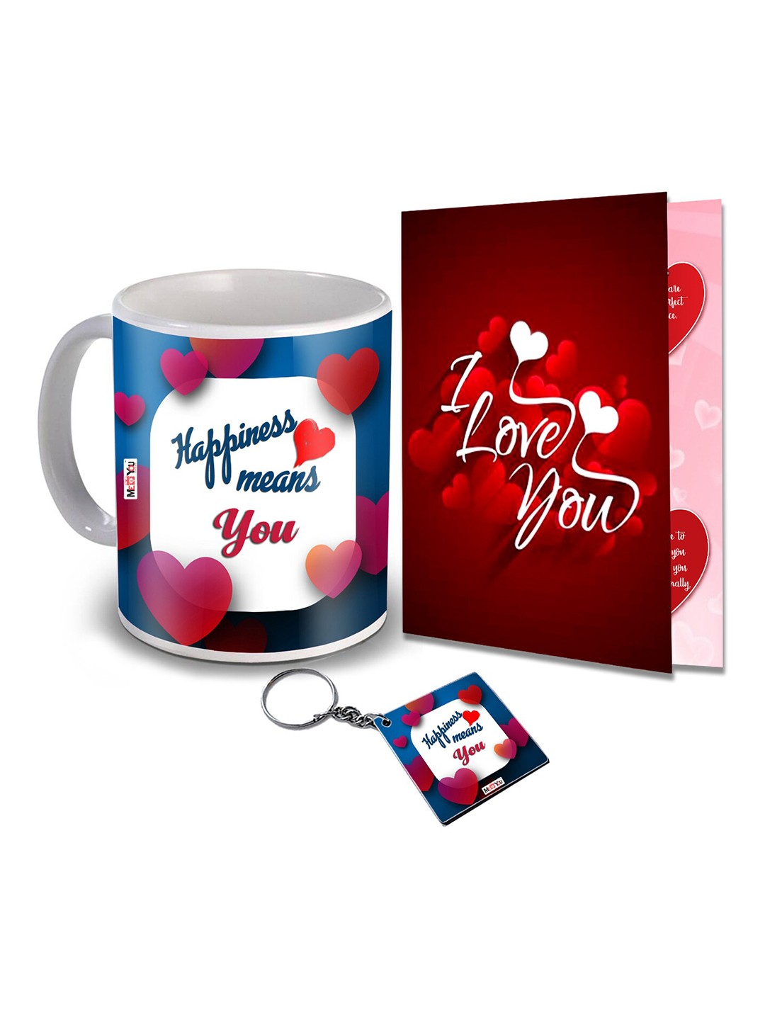

ME & YOU Blue & Red Printed Ceramic Home Gift Set