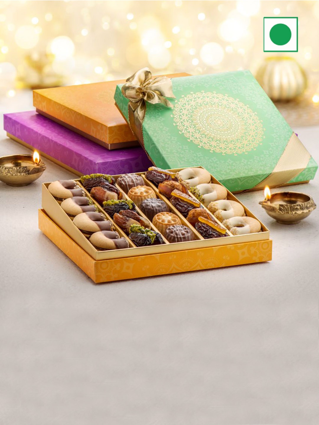

Bateel Dia Extra Large Premium Filled Dates-1kg, Brown