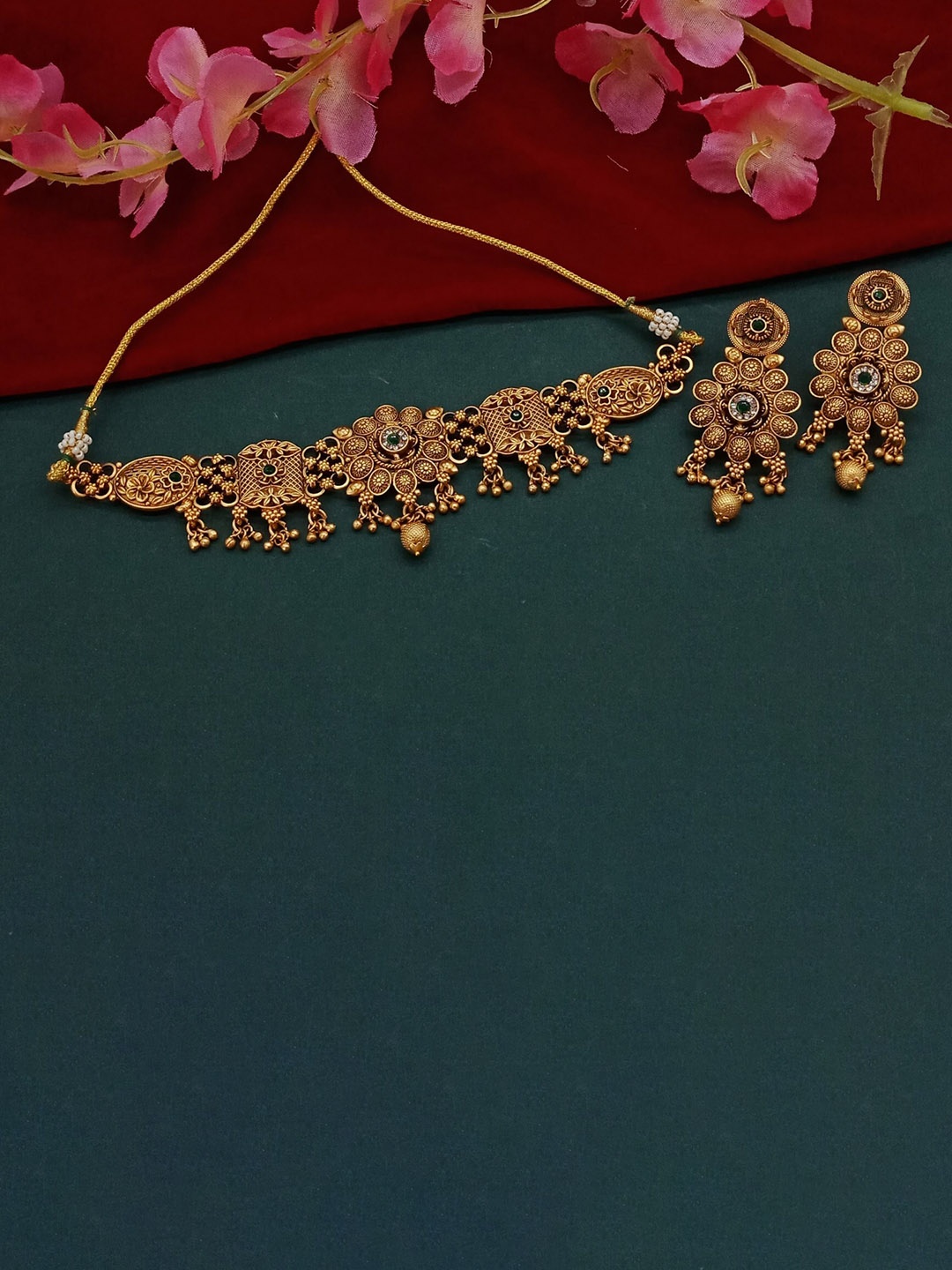 

AASHISH IMITATION Copper-Plated Jewellery Set