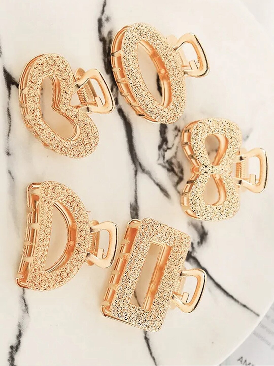 

FIMBUL Set of 5 Claw Hair Clip, Gold