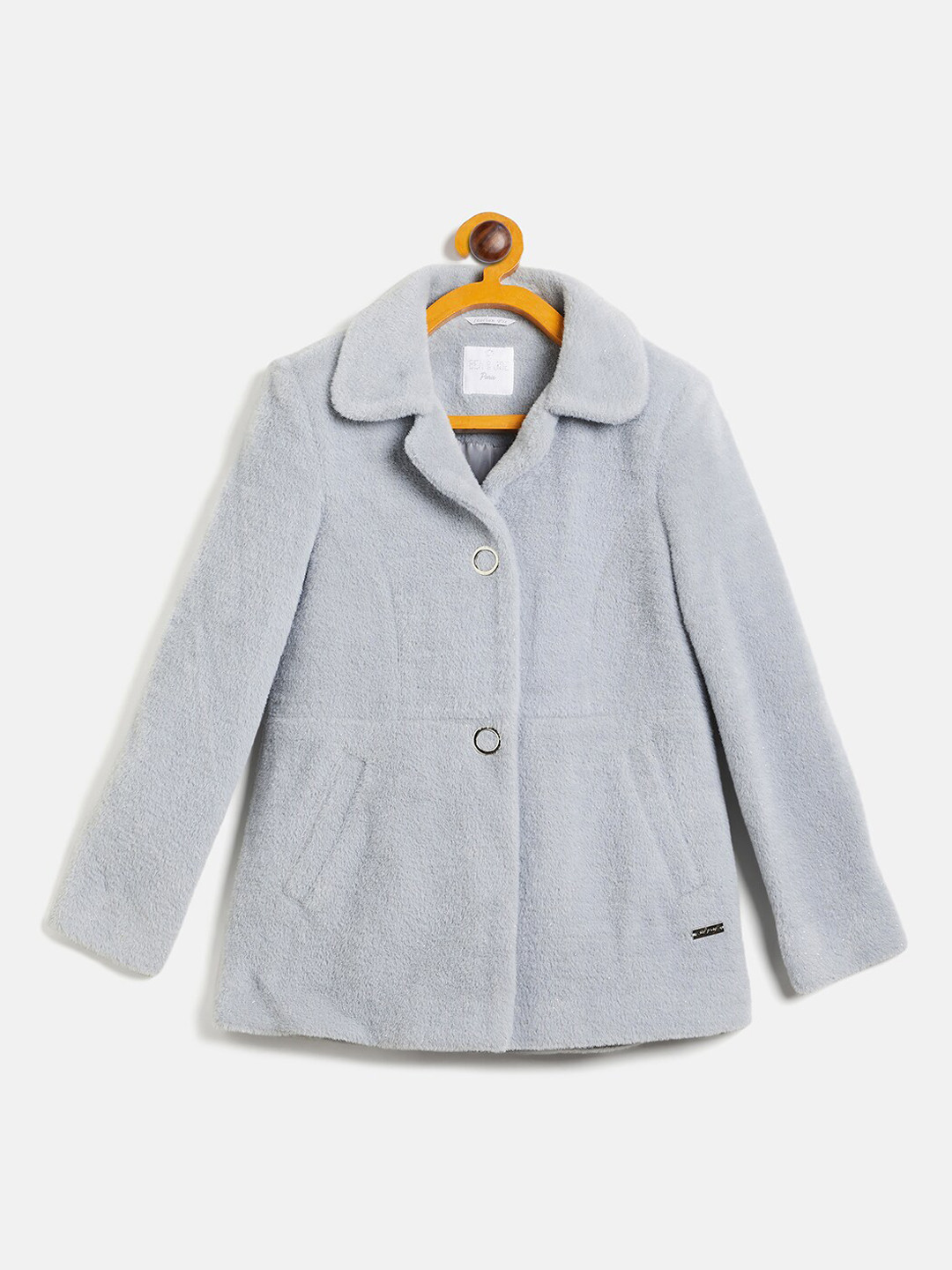 

Ben & Joe Girls Single Breasted Faux Fur Overcoat, Grey