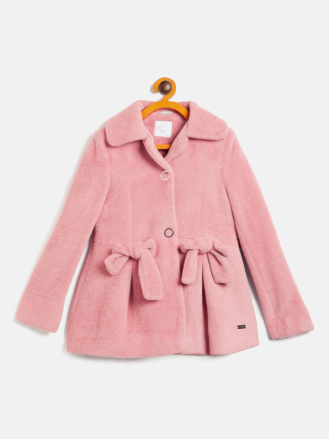 

Ben & Joe Girls Single-Breasted Faux Fur Princess Coat, Peach