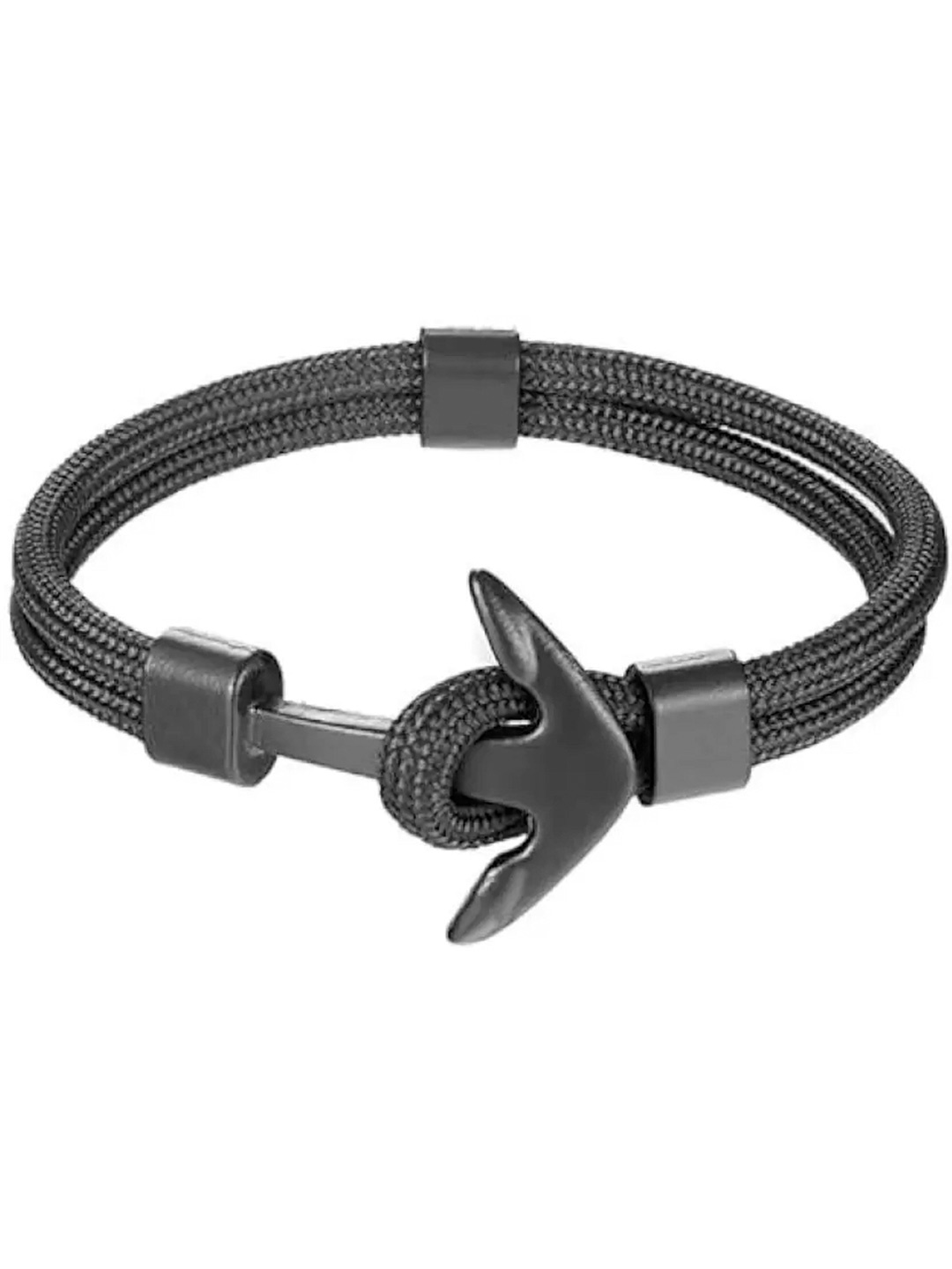 

KARISHMA KREATIONS Unisex Leather Bracelet, Black