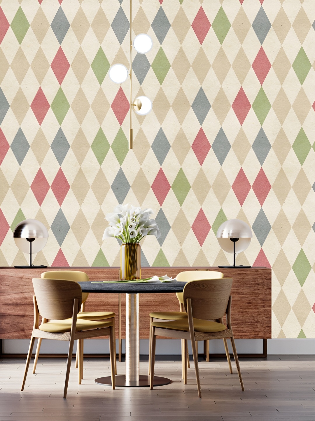 

DWELLSINDIA Beige & Green Printed Self Adhesive Laminated Wallpaper