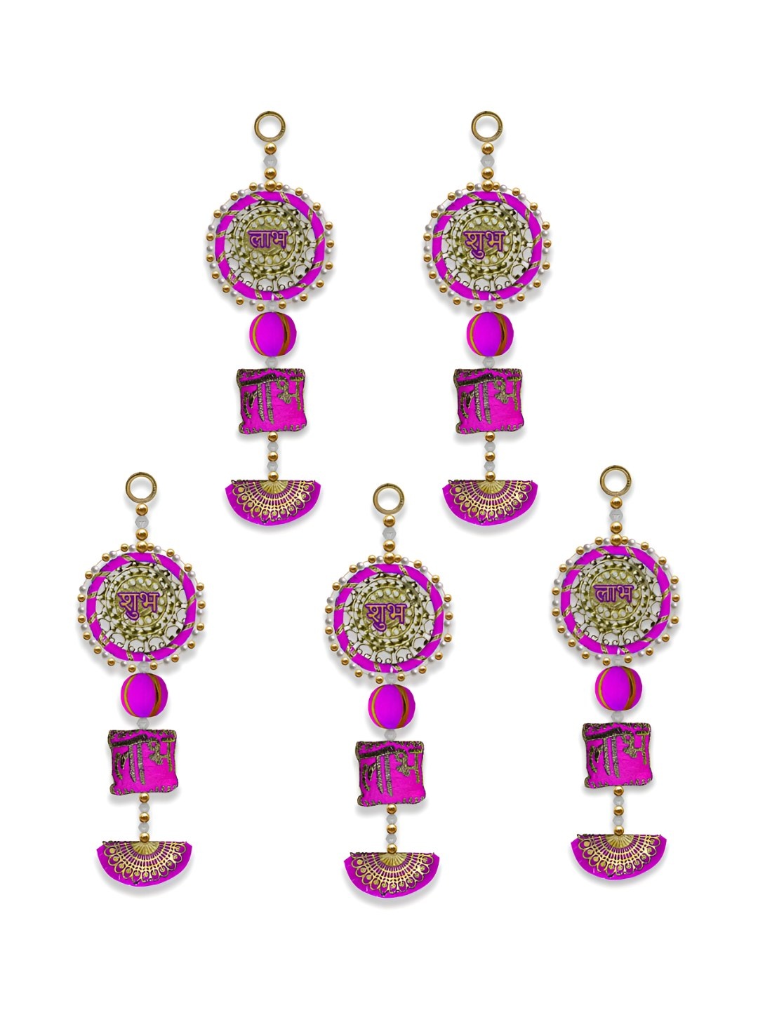 

iHandikart Pink 5 Pieces Hanging Festive Decor