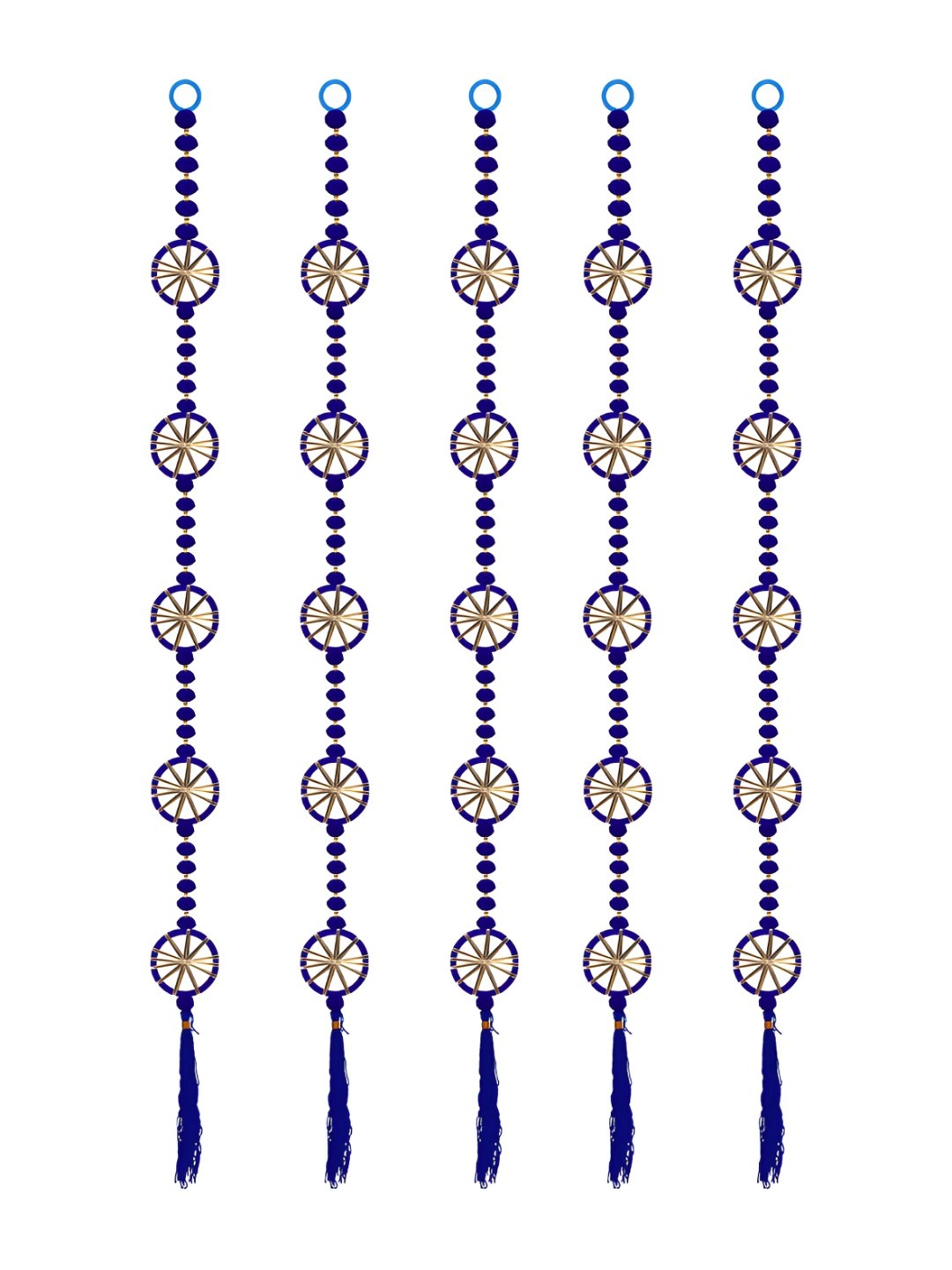 

iHandikart Blue 5 Pieces Decorative Hangings Wall Decor