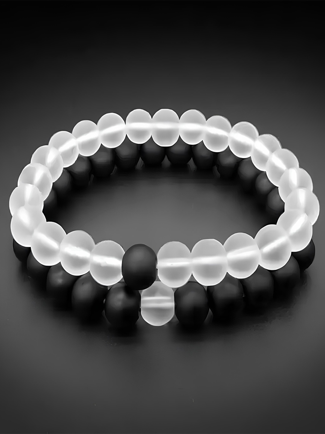 

KARISHMA KREATIONS Alloy Artificial Beads Bracelet, White