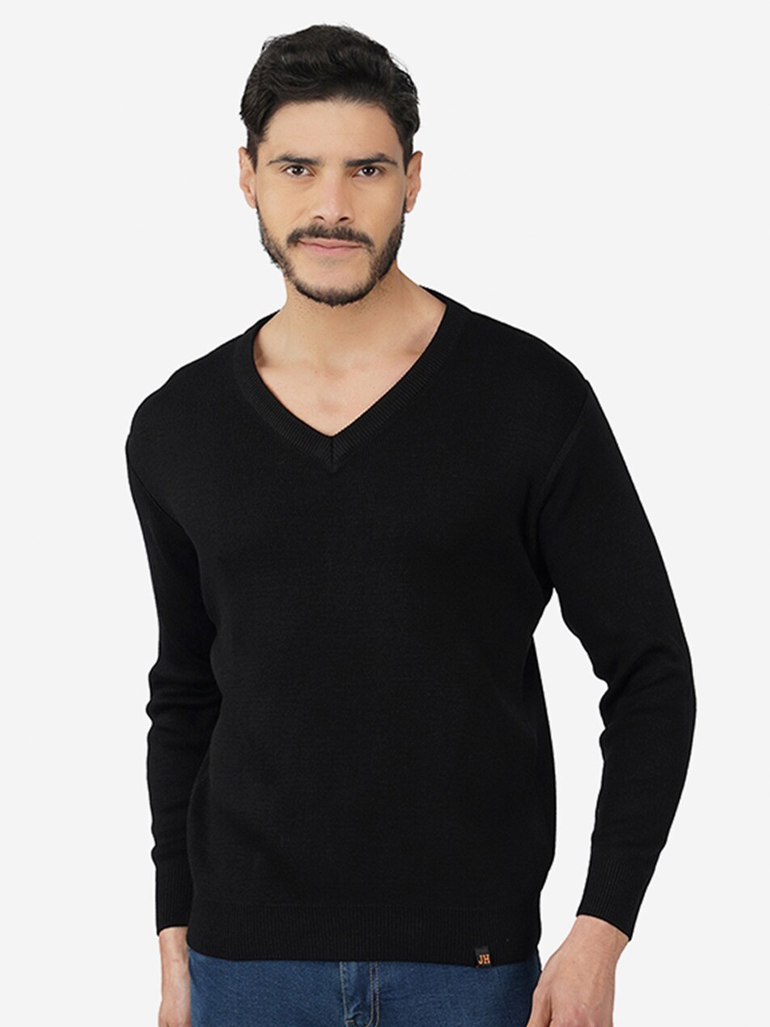 

INVICTUS V-Neck Acrylic Pullover, Black