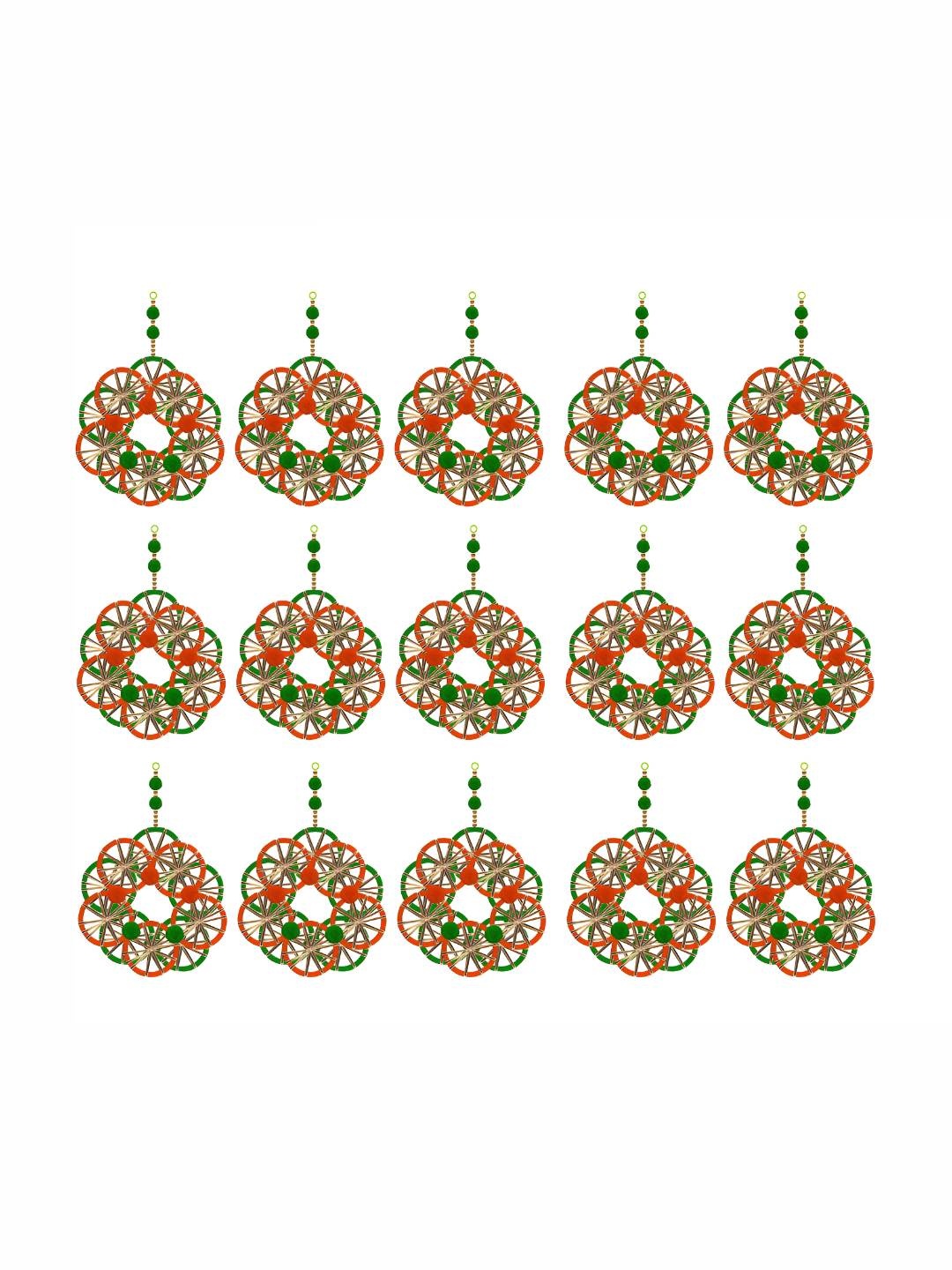 

iHandikart Red & Green15 Pieces Hanging Garlands
