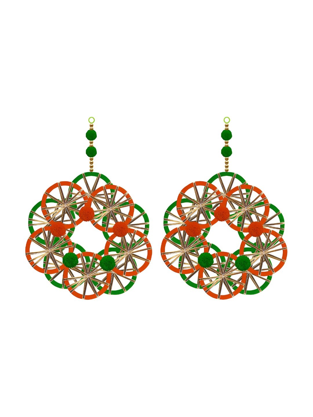 

iHandikart Red & Green 2 Pieces Decorative Hangings Wall Decor