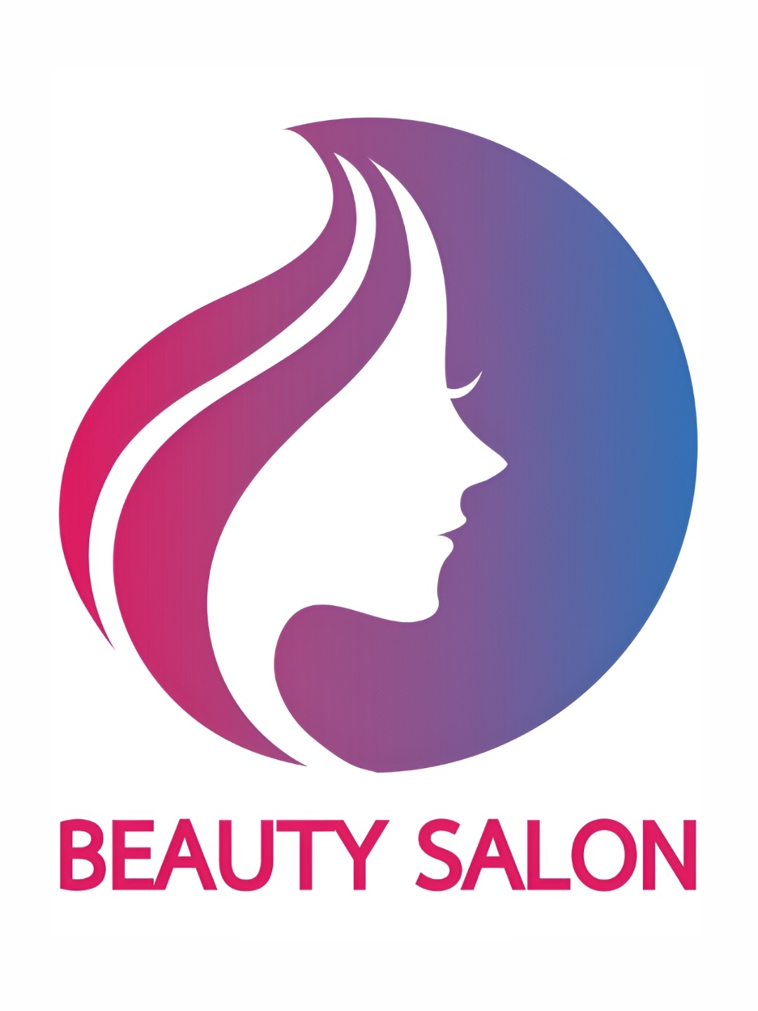 

CVANU Pink & Blue Beauty Salon Pattern Self-Adhesive Wall Sticker