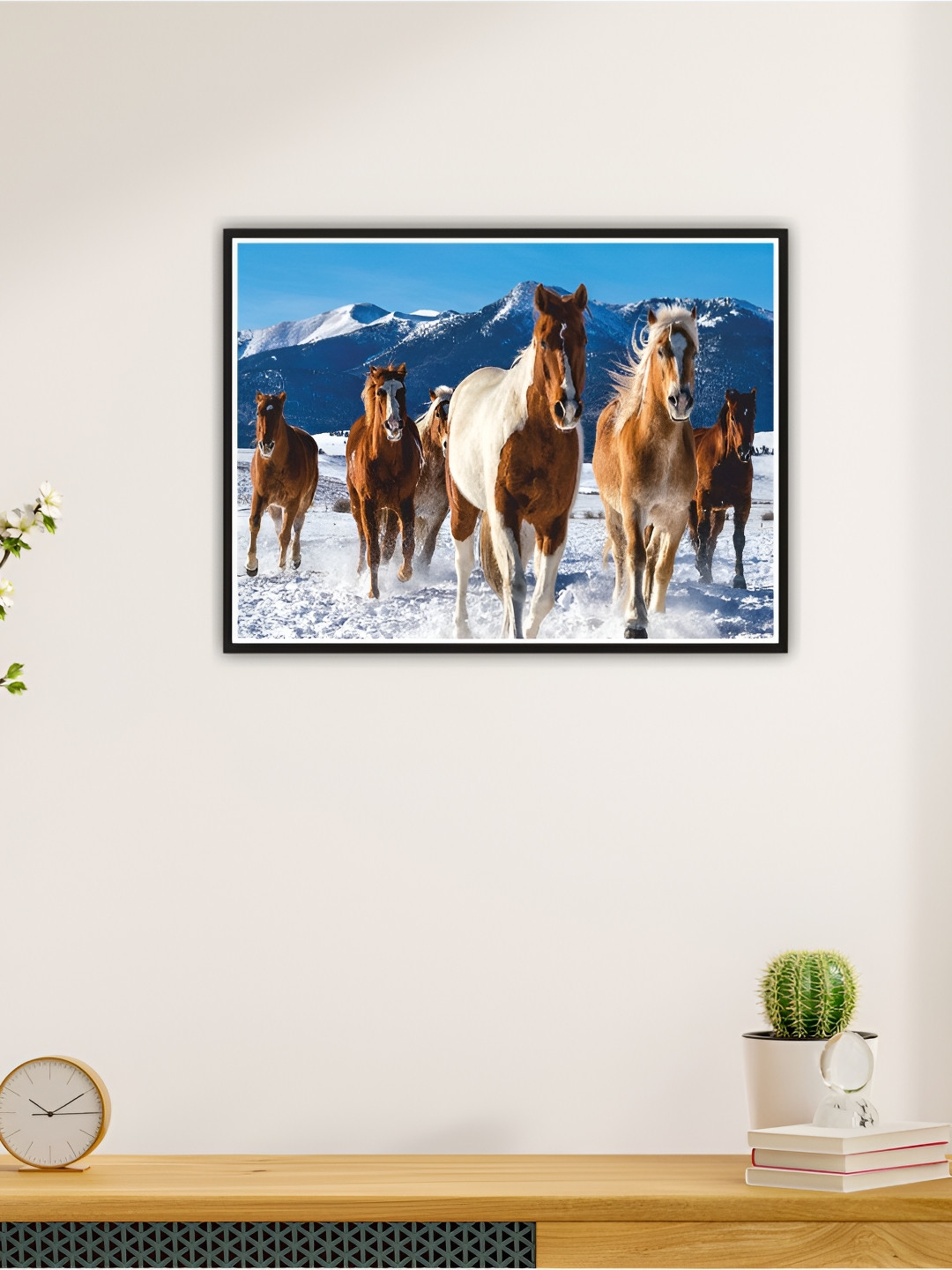 

CVANU White & Brown Animal Printed Self-Adhesive Wall Sticker