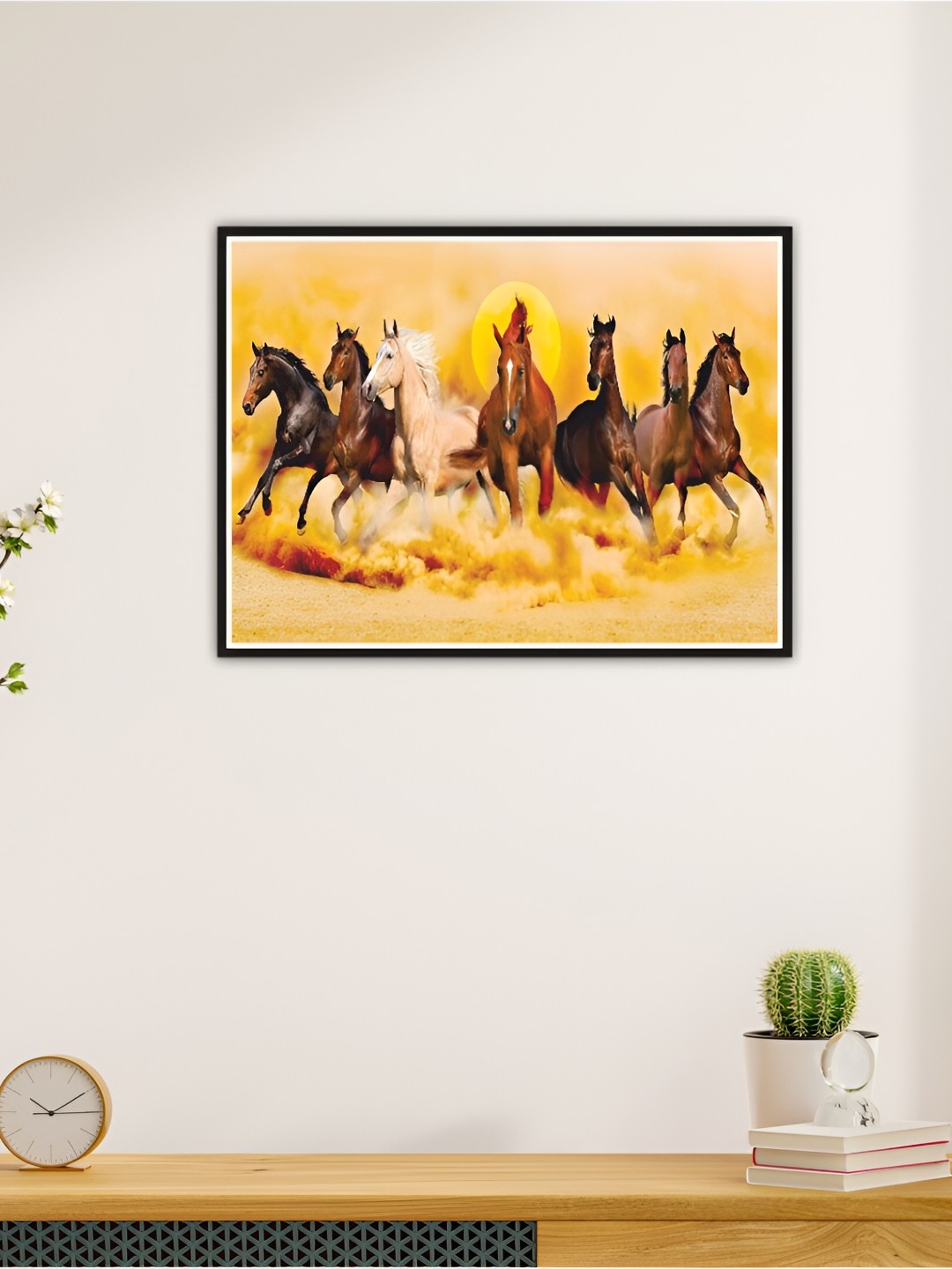 

CVANU Brown & Yellow Animal Printed Self-Adhesive Wall Sticker