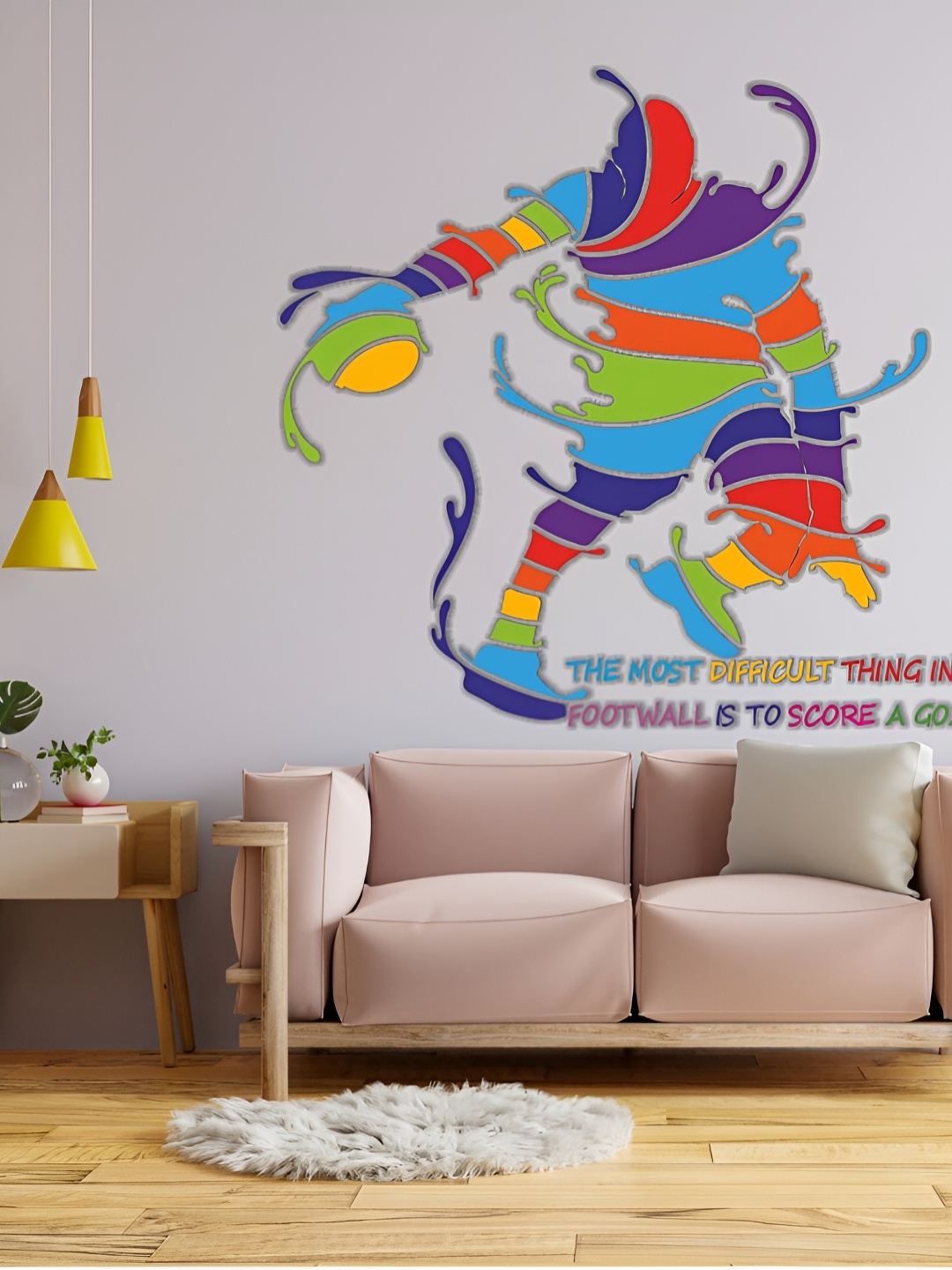 

CVANU Blue & Red Motivational Quotes Printed Self-Adhesive Wall Sticker