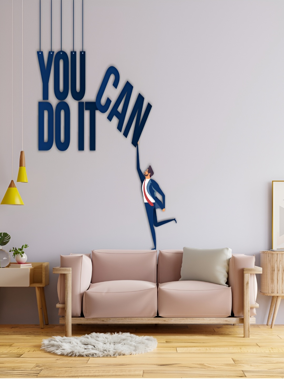 

CVANU Blue & Red Self Adhesive Wall Stickers
