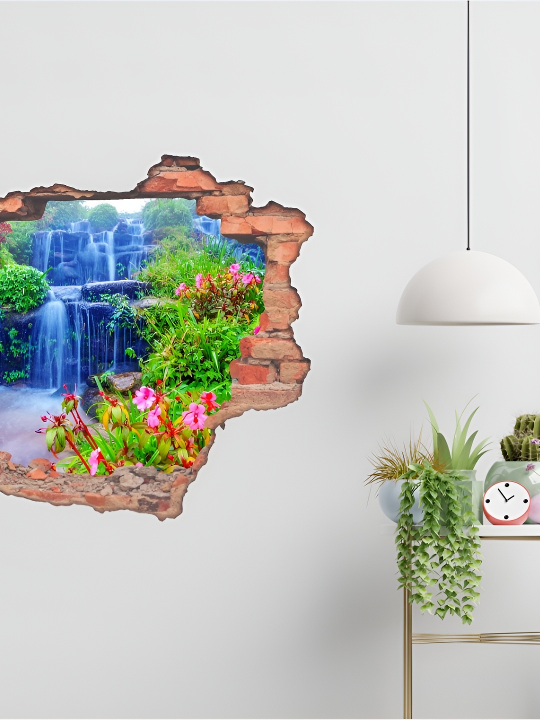 

CVANU Blue & Green Self-Adhesive Waterproof Wall Stickers