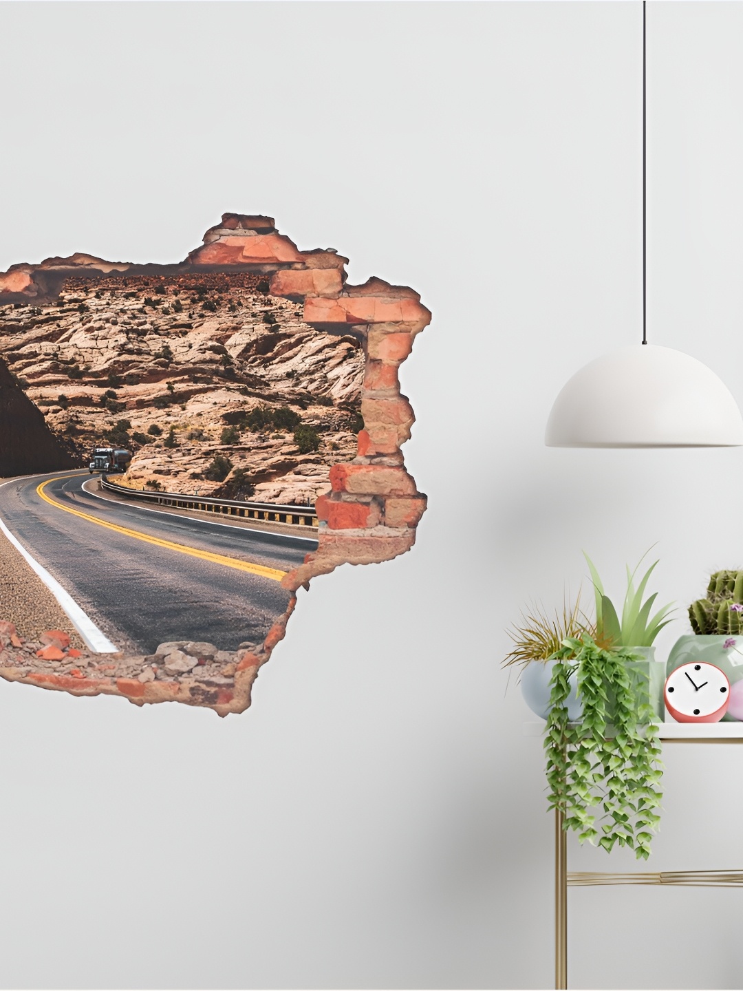 

CVANU Brown & Grey Self-Adhesive Waterproof Wall Stickers