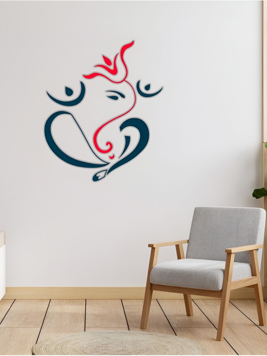 

CVANU Teal Green & Pink Self-Adhesive Waterproof Wall Stickers