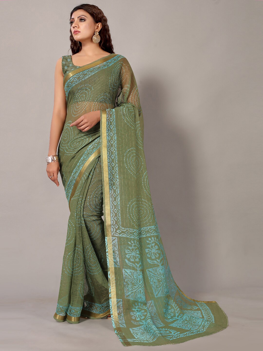 

KALINI Art Silk Saree, Olive