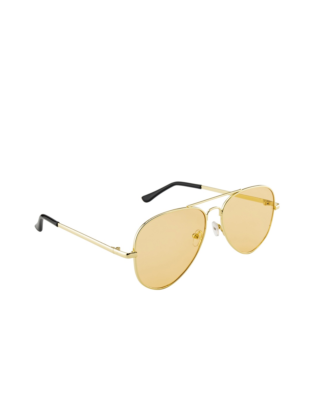 

WROGN Unisex Aviator Sunglasses with UV Protected Lens WR-HO923, Gold