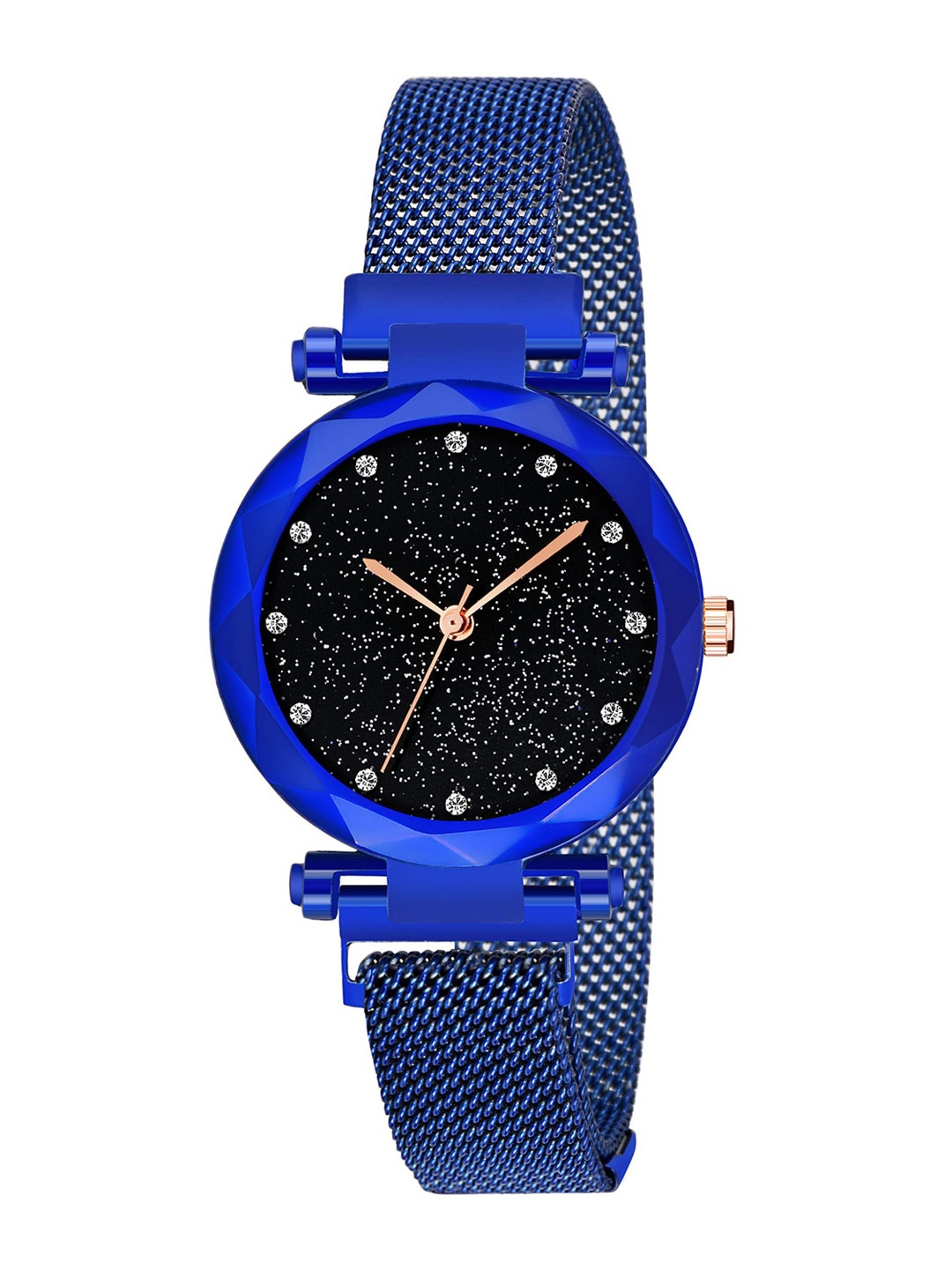 

VAGHBHATT Women Embellished Dial & Wrap Around Straps Analogue Watch CHN-Watch-BLU-B, Black