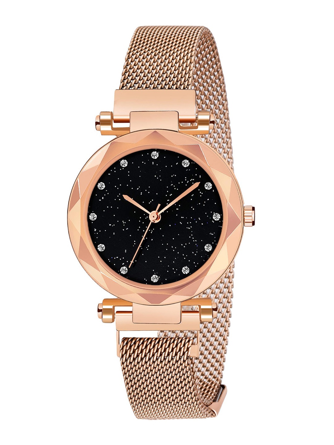 

FIMBUL Women Toned Wrap Around Straps Analogue Automatic Watch CHN-Watch-GLD-B, Gold