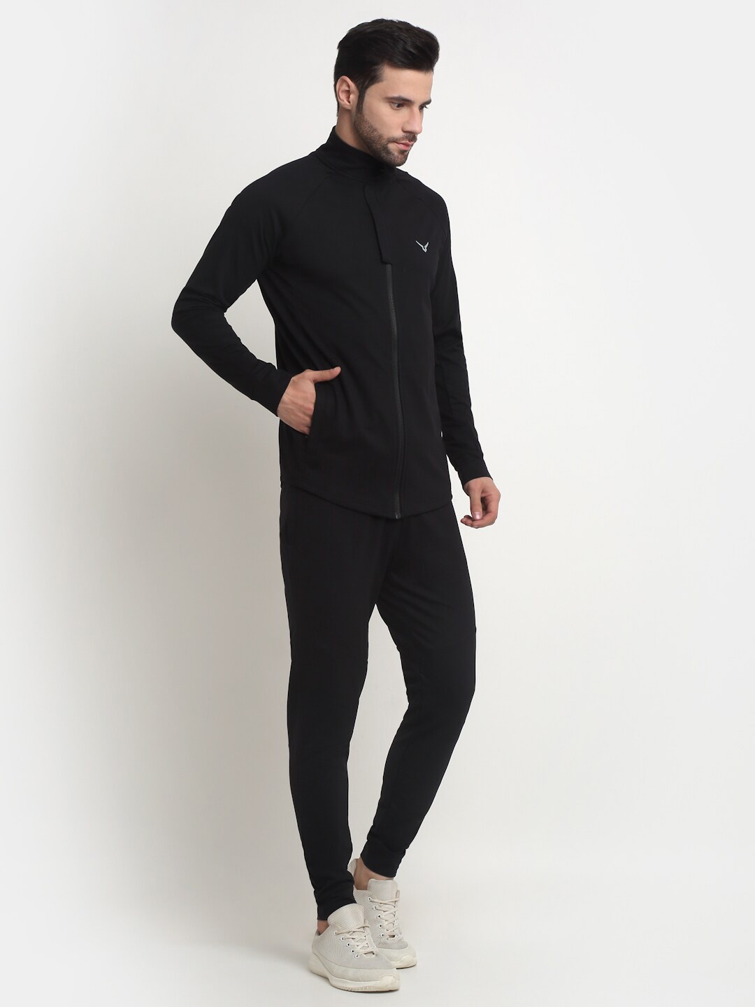 

Invincible Men Luxury Cotton Tracksuit, Black