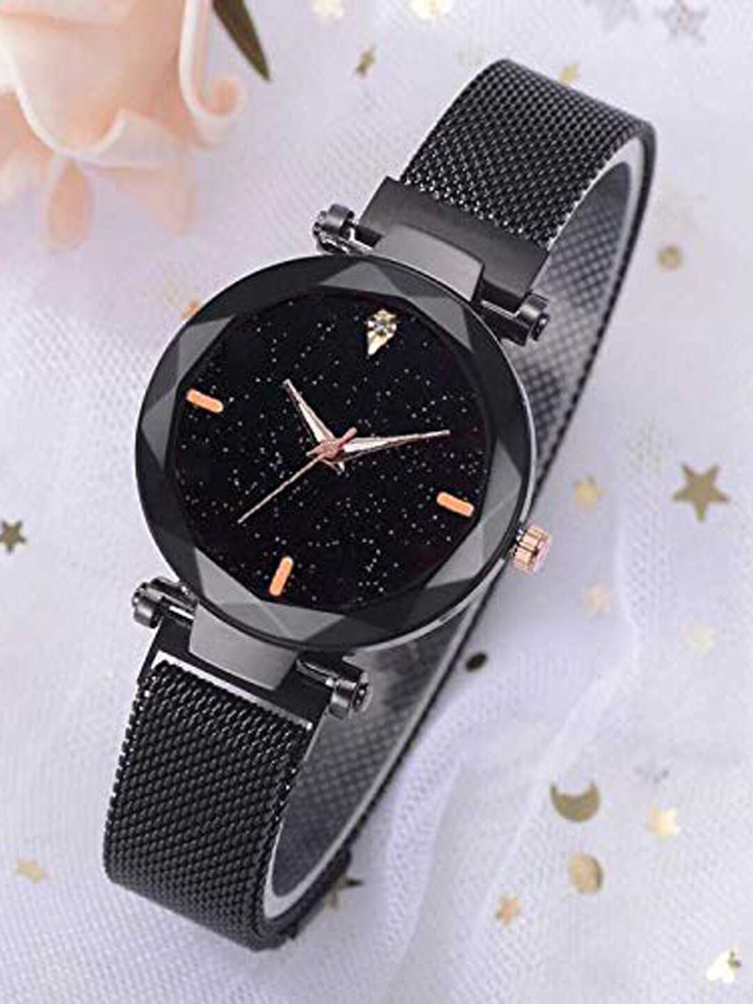 

Krelin Women Embellished Wrap Around Straps Analogue Automatic Watch CHN-Watch-BLK-C, Black