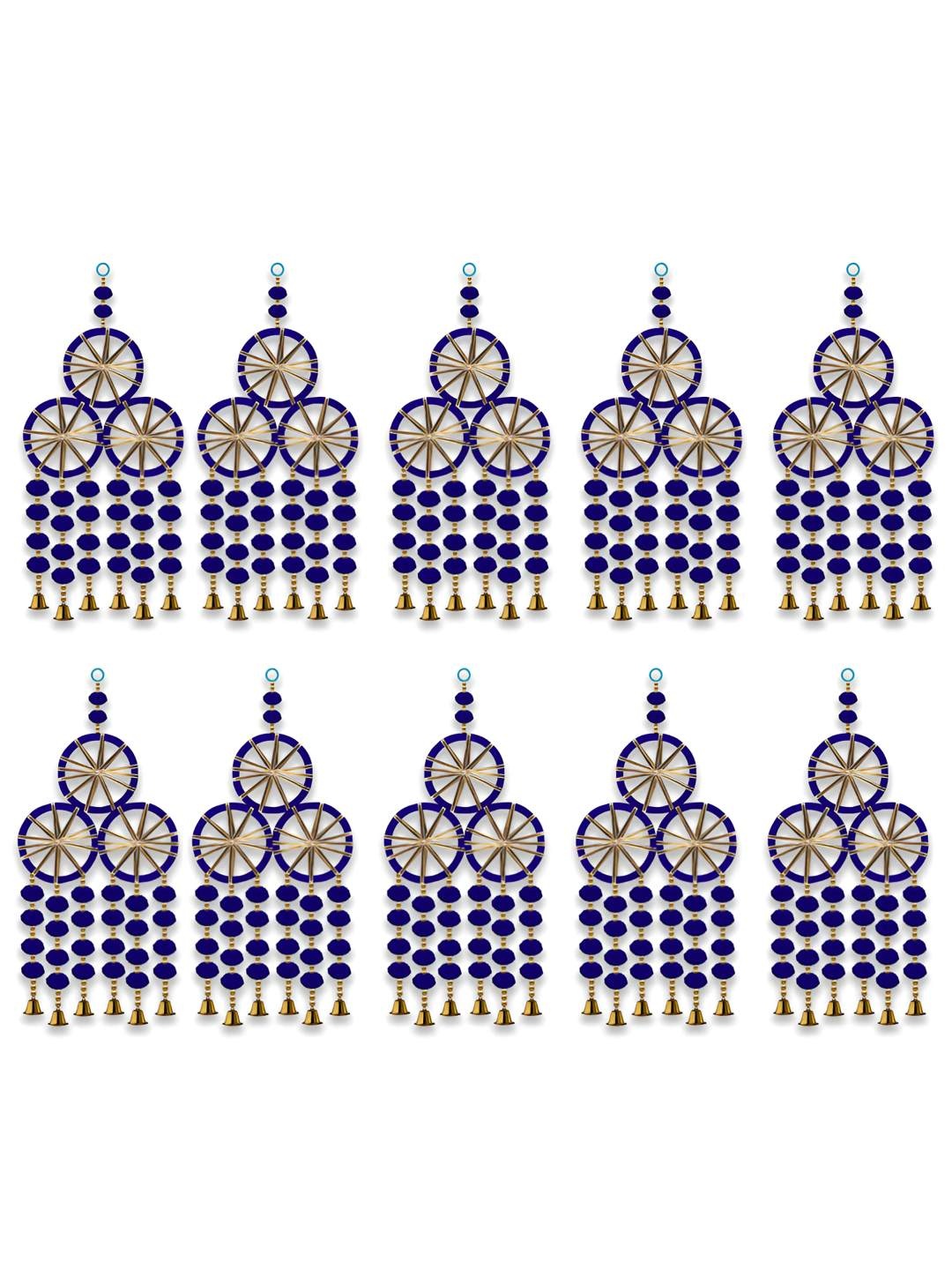 

iHandikart Blue 10 Pieces Hanging Festive Decor