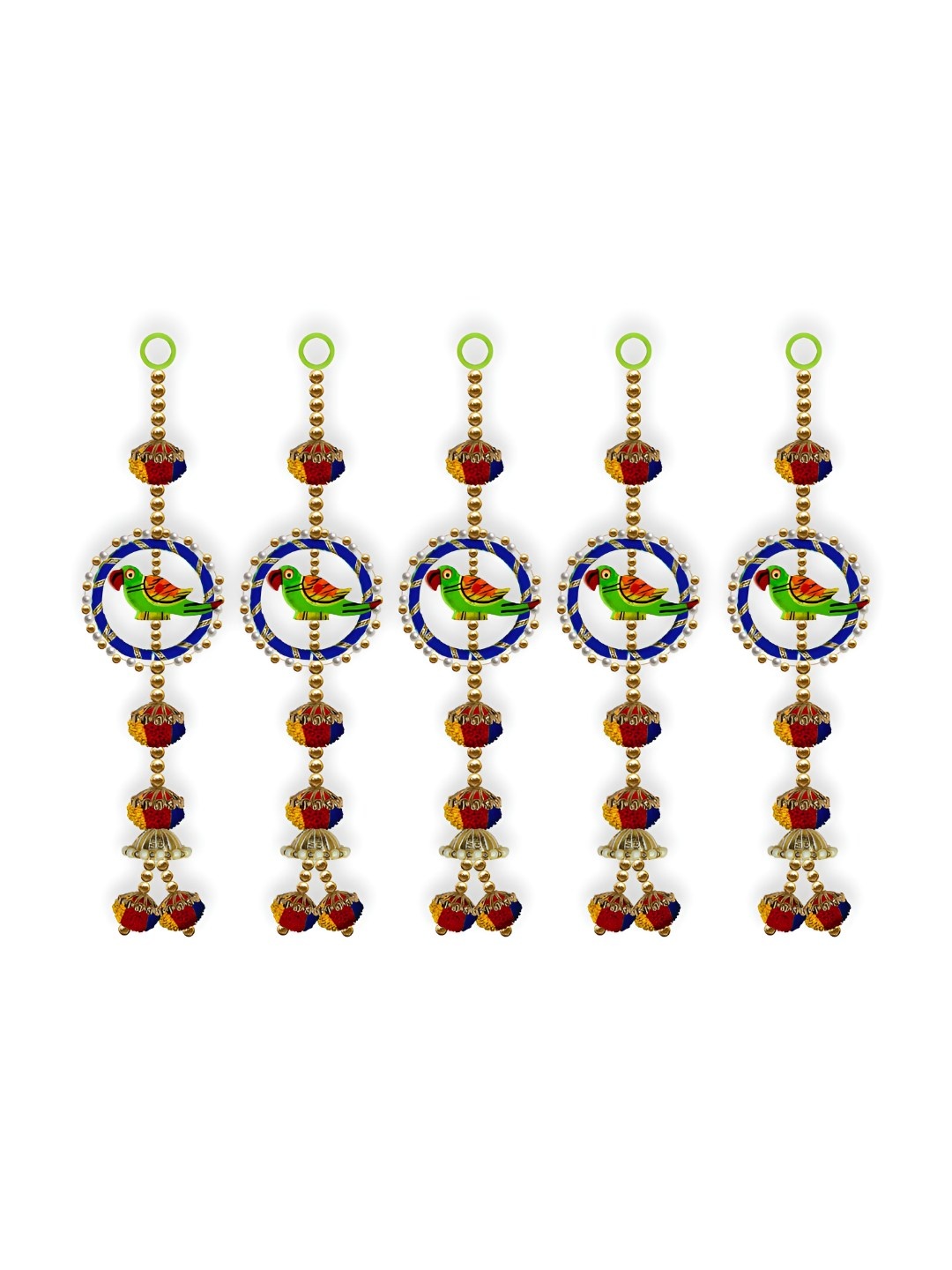

iHandikart Red & Green 5 Pieces Hanging Garlands