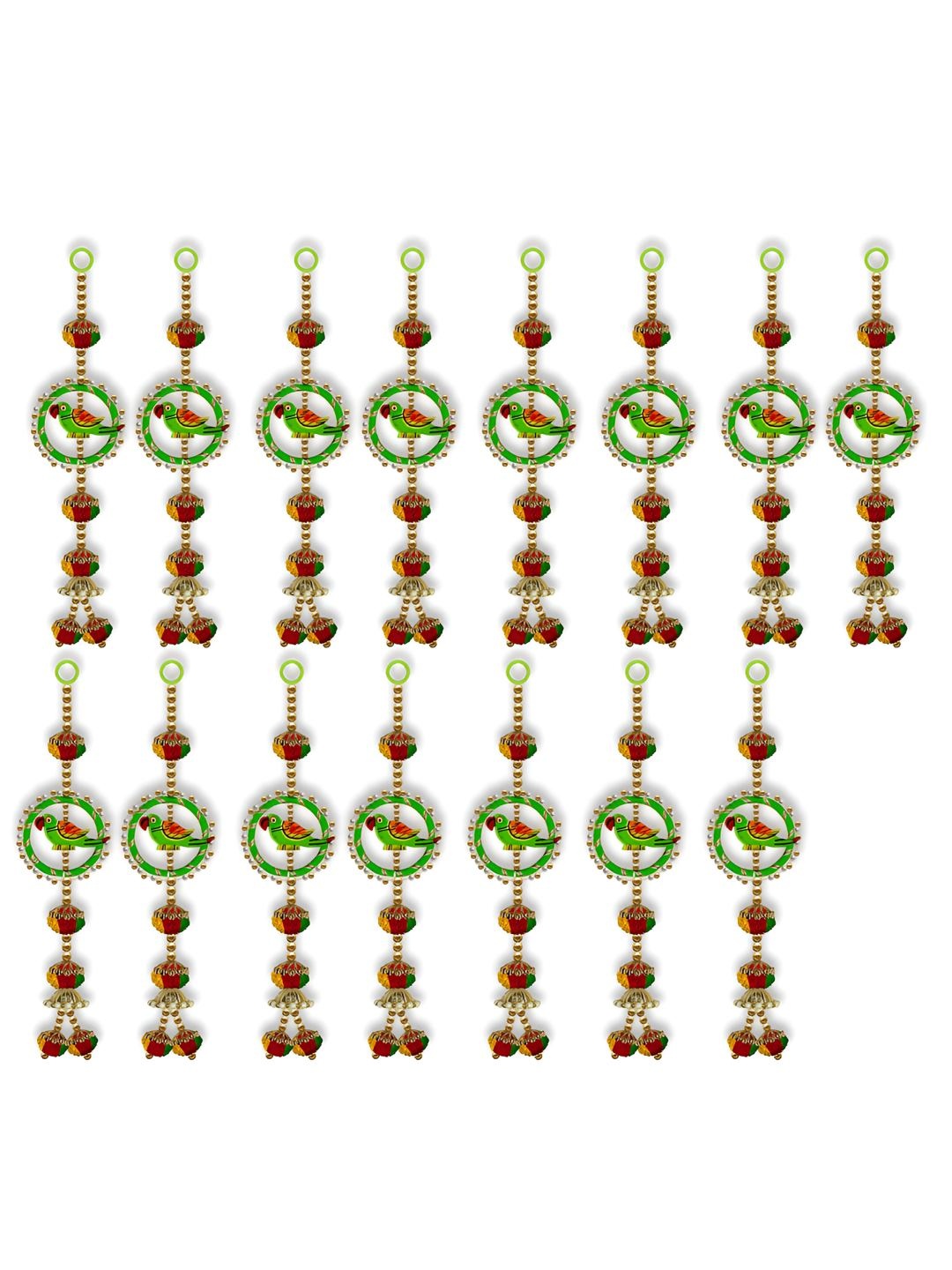 

iHandikart Green 15 Pieces Hanging String Garlands