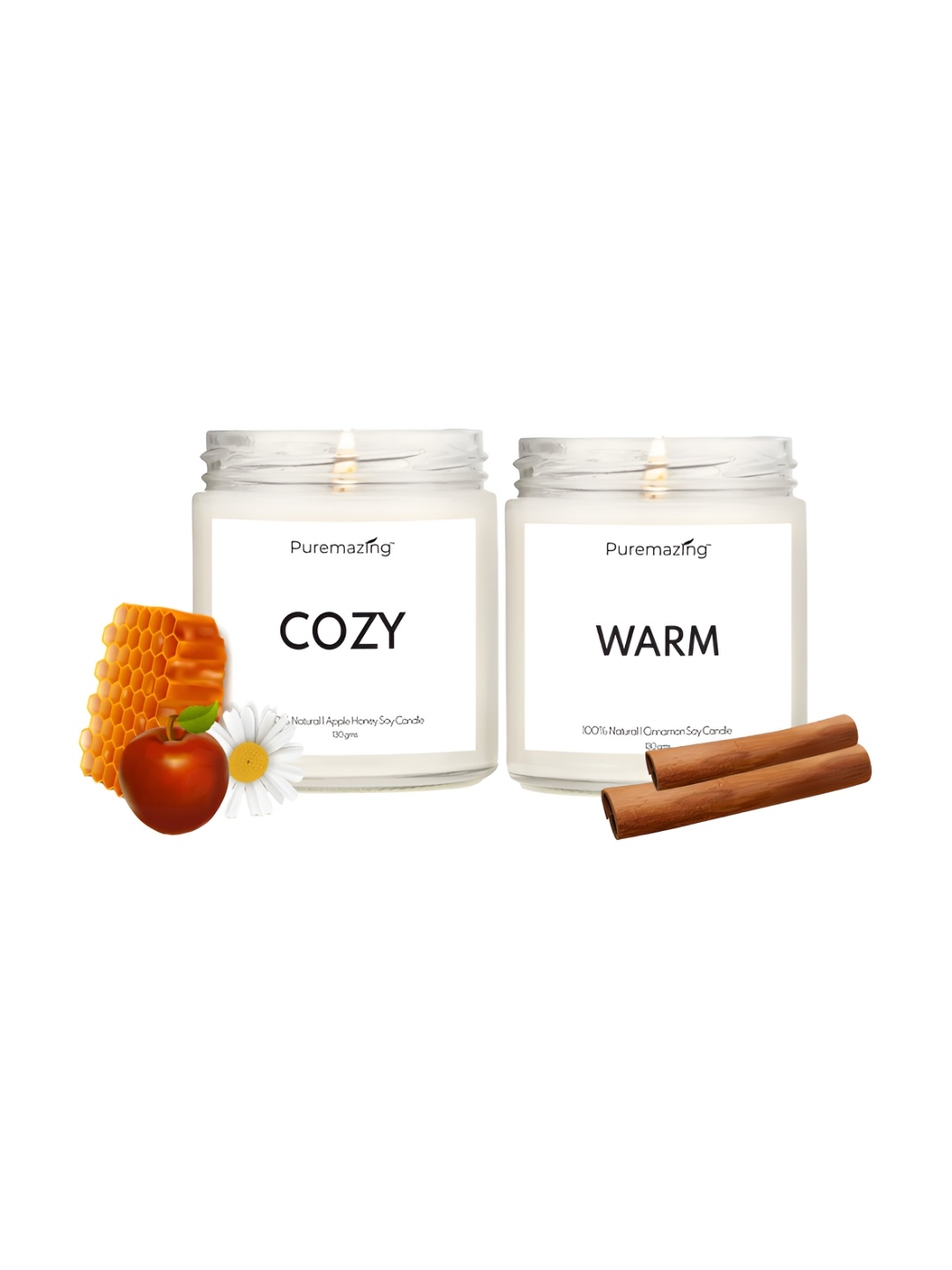 

Imvelo Green your hygiene White 2 Pieces Jar Candles