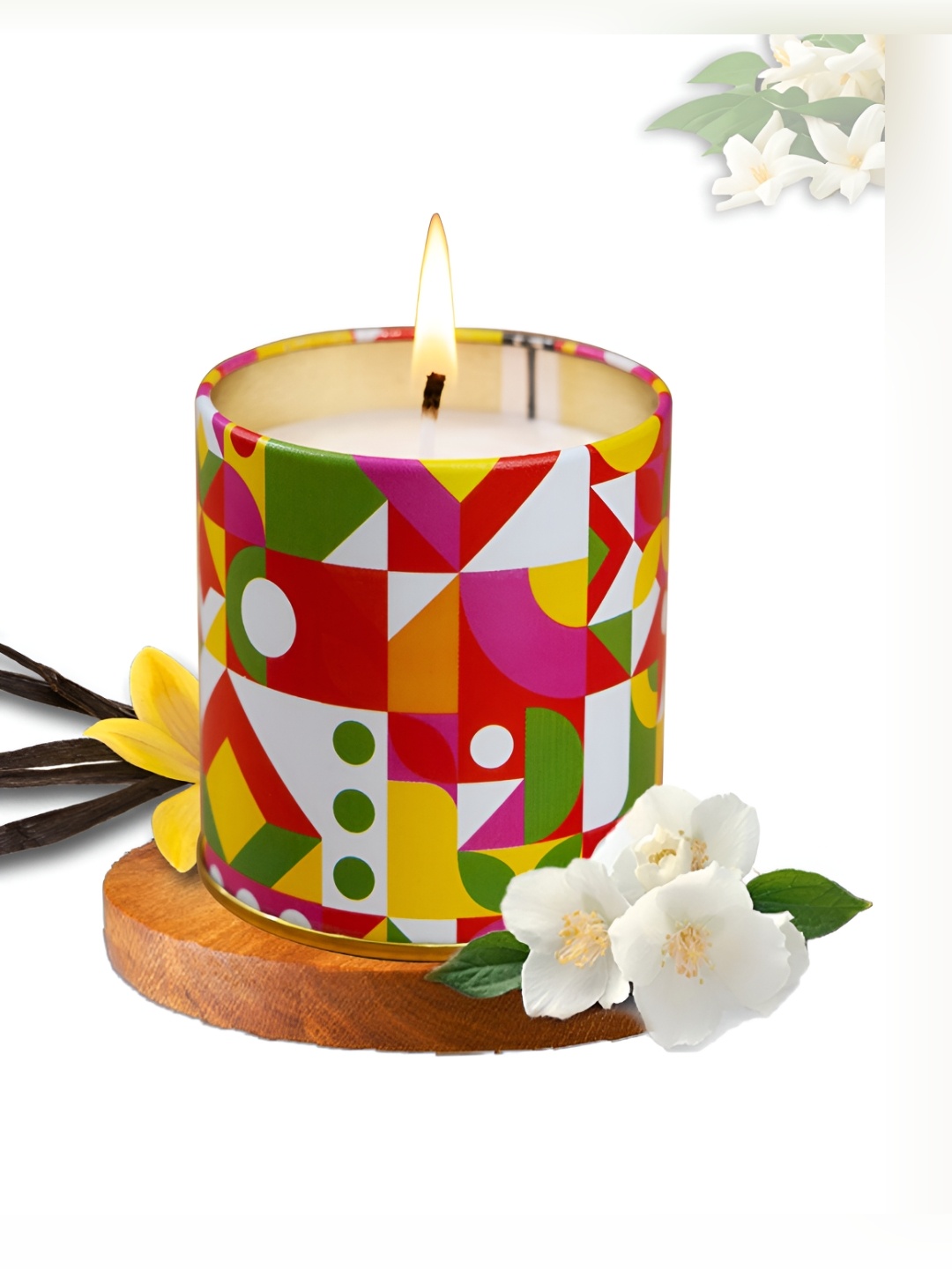 

Imvelo Green your hygiene White & Red Christmas Printed Jar Candle