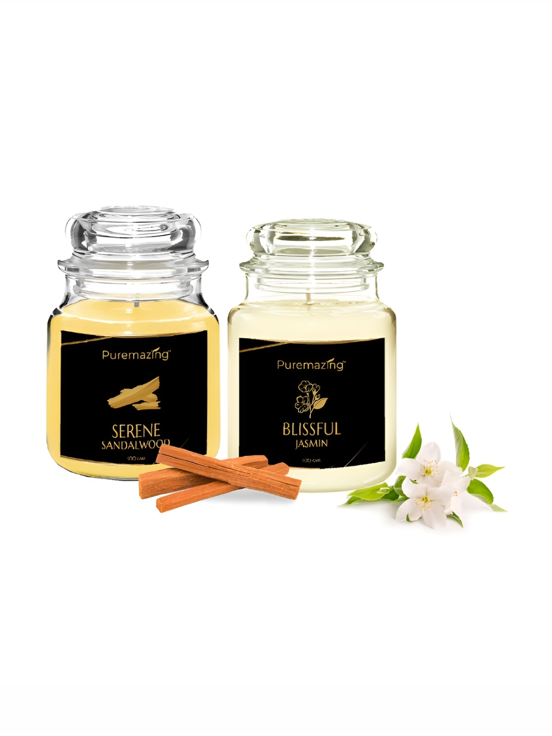 

Imvelo Green your hygiene Brown & White 2 Pieces Jar Candles