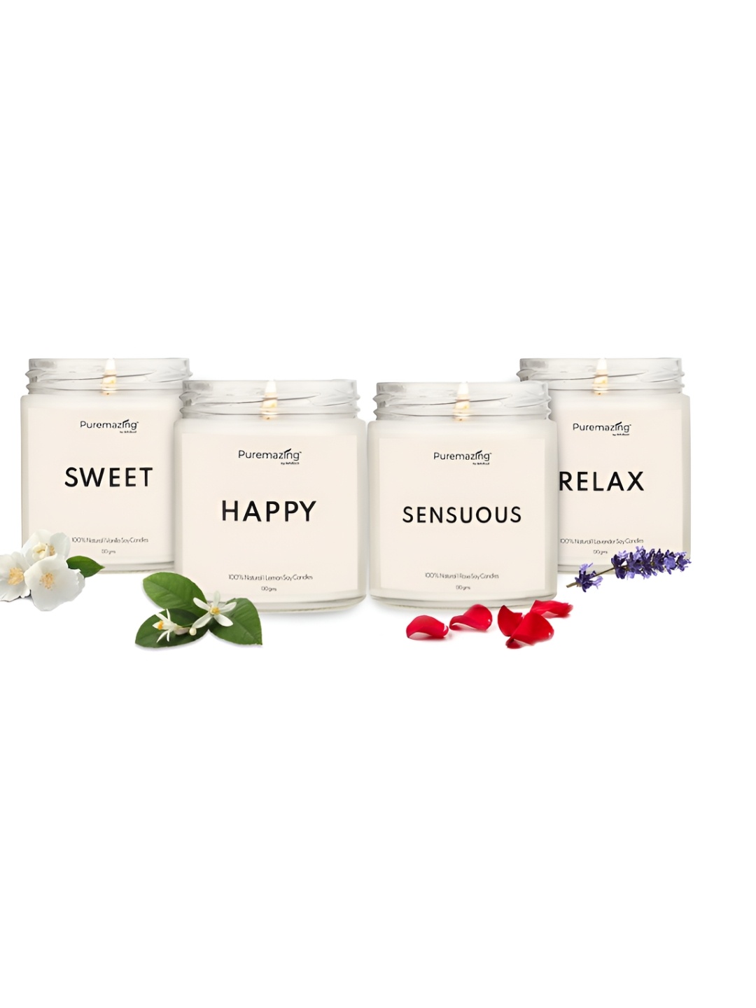 

Imvelo Green your hygiene White 4 Pieces Jar Candles