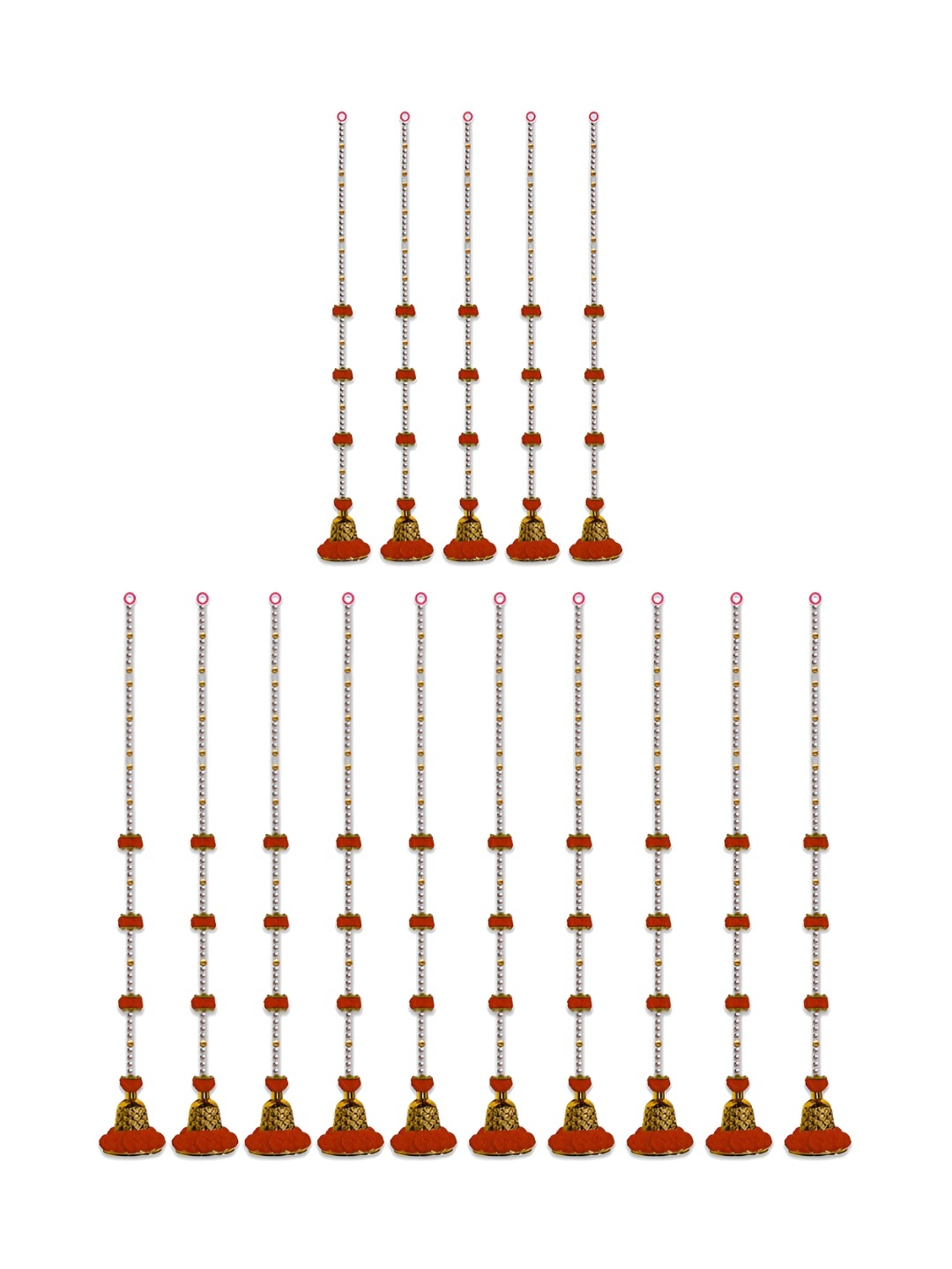 

iHandikart Red 15 Pieces Hanging Festive Decor