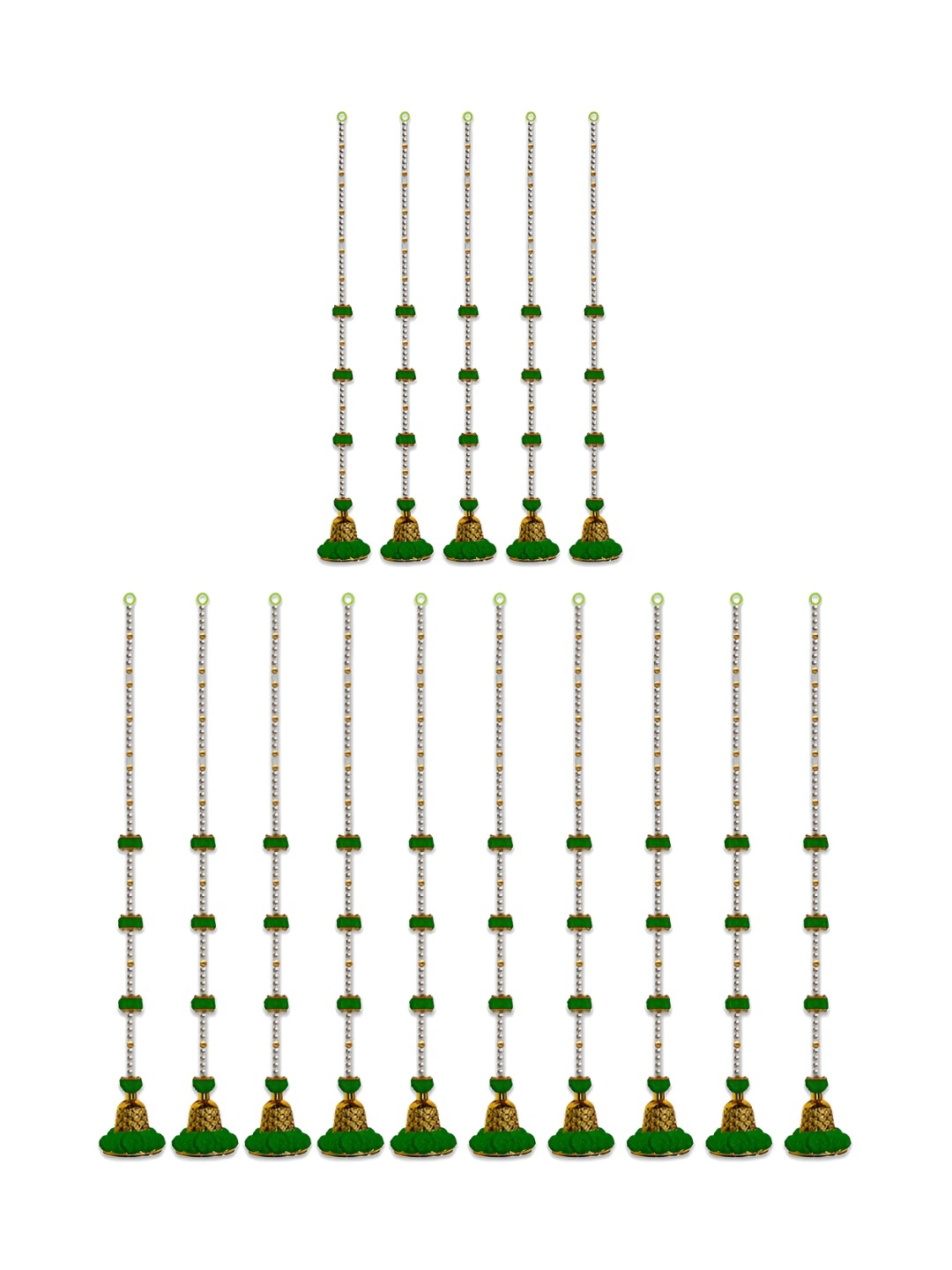 

iHandikart Green 15 Pieces Hanging Festive Decor