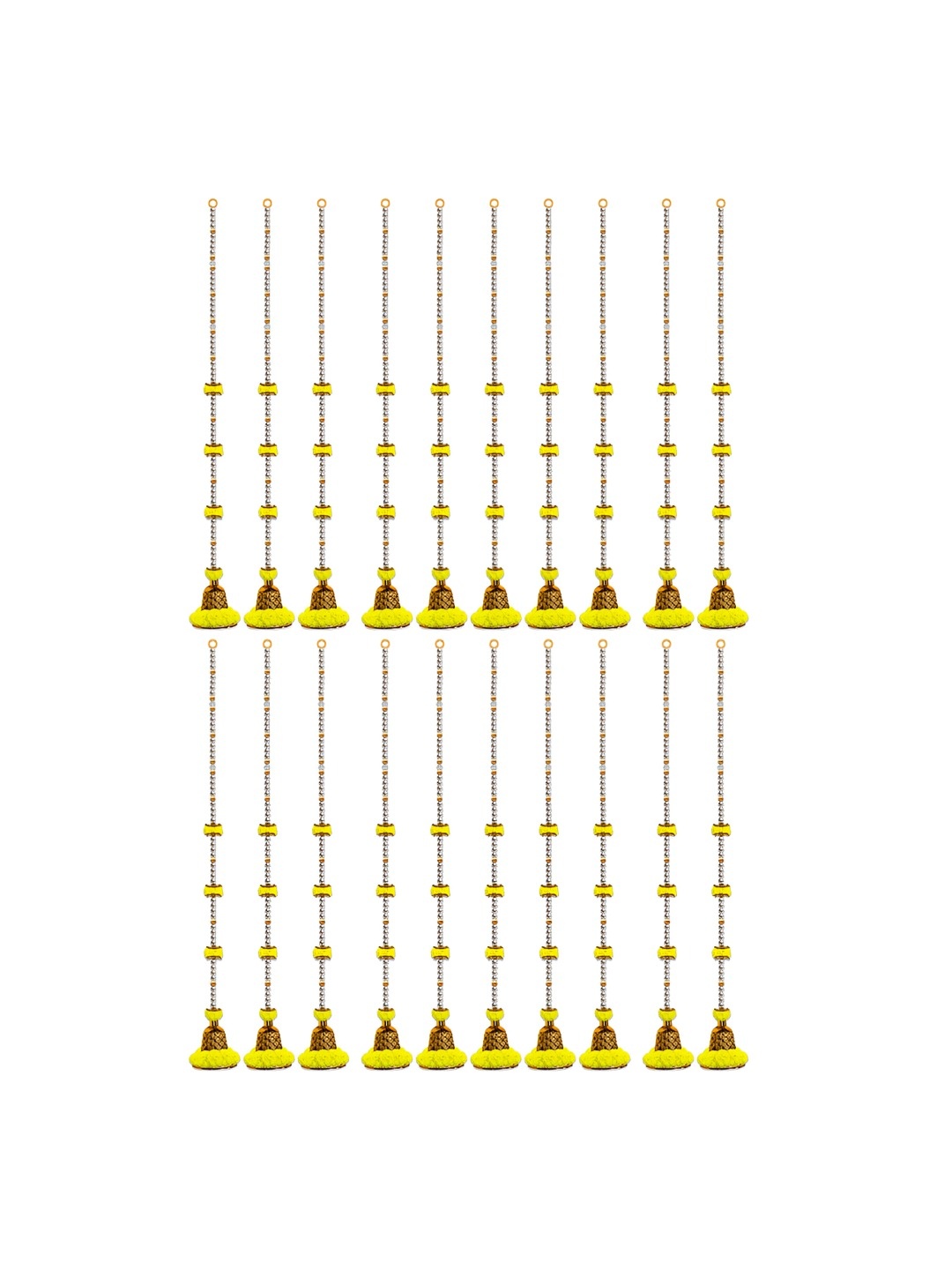 

iHandikart Yellow & Gold-Tone 20Pcs Hanging Festive Decor