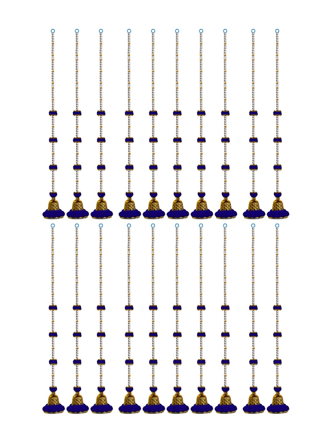 

iHandikart Blue & White 20 Pieces Hanging Garlands