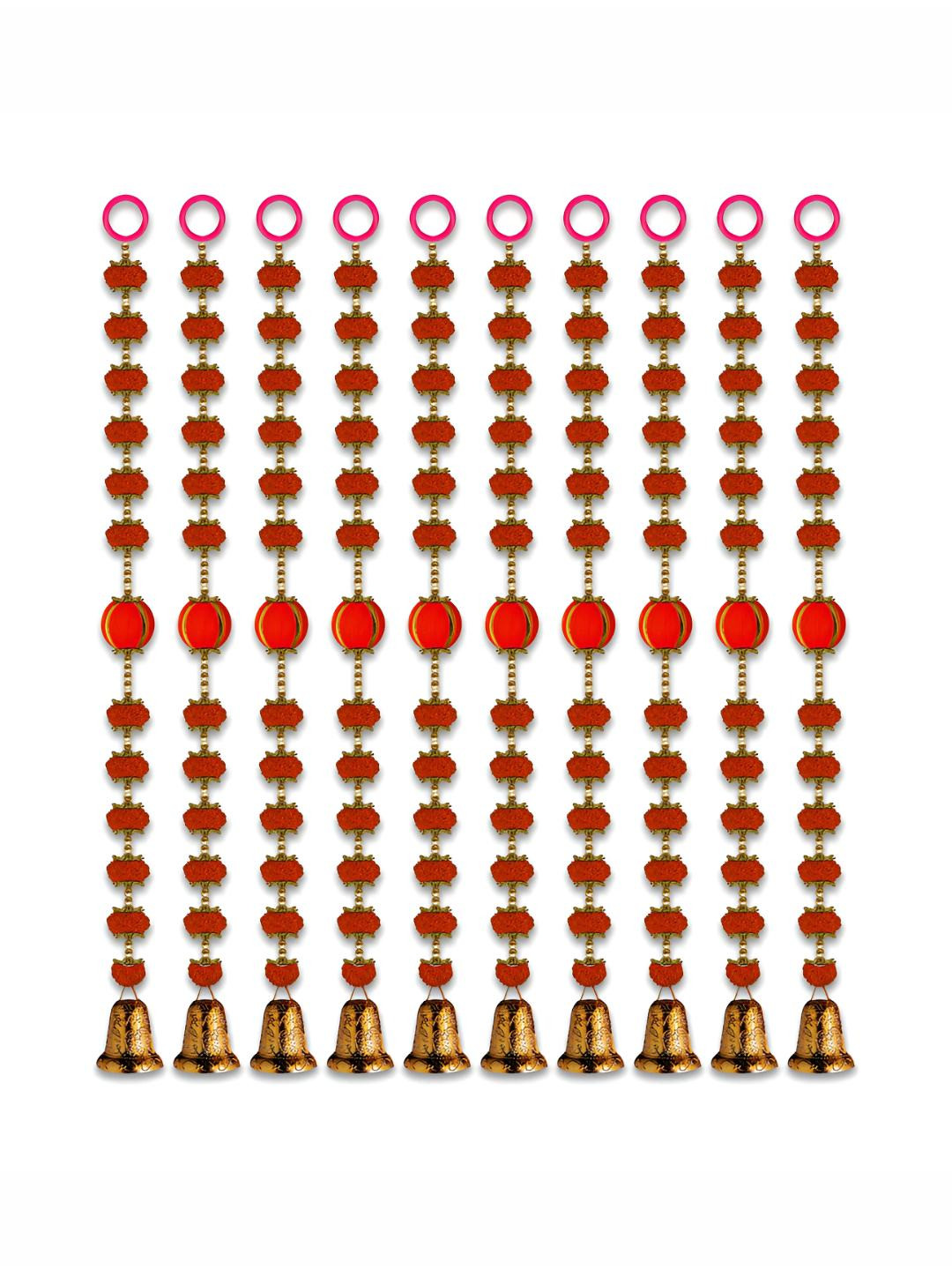 

iHandikart Red 10 Pieces Hanging Festive Decor