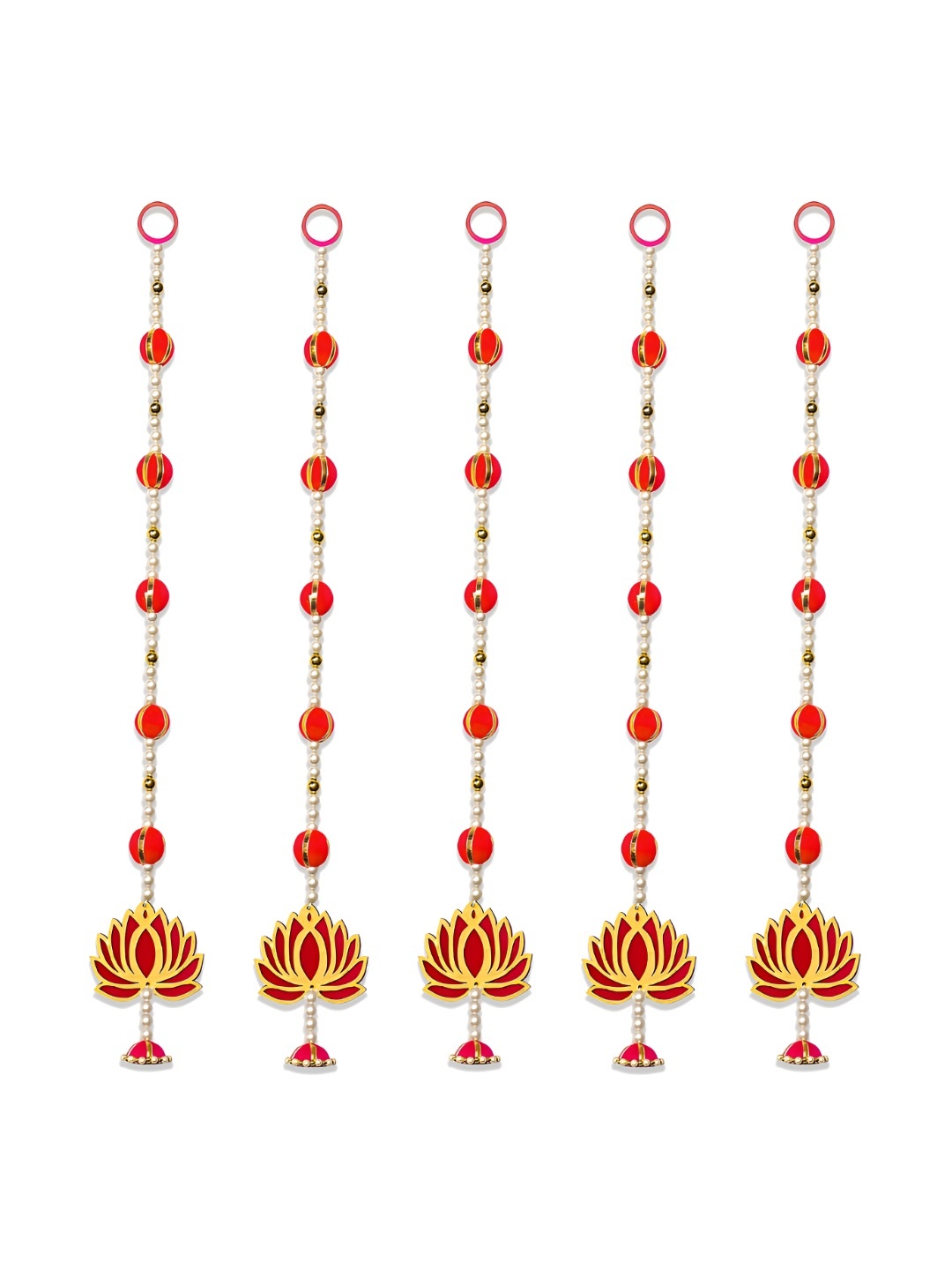 

iHandikart Red 5 Pieces Wall Hanging