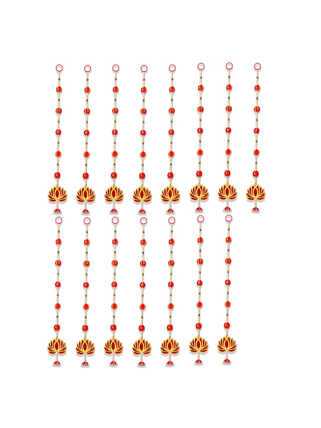 

iHandikart Red 15 Pieces Hanging Festive Decor